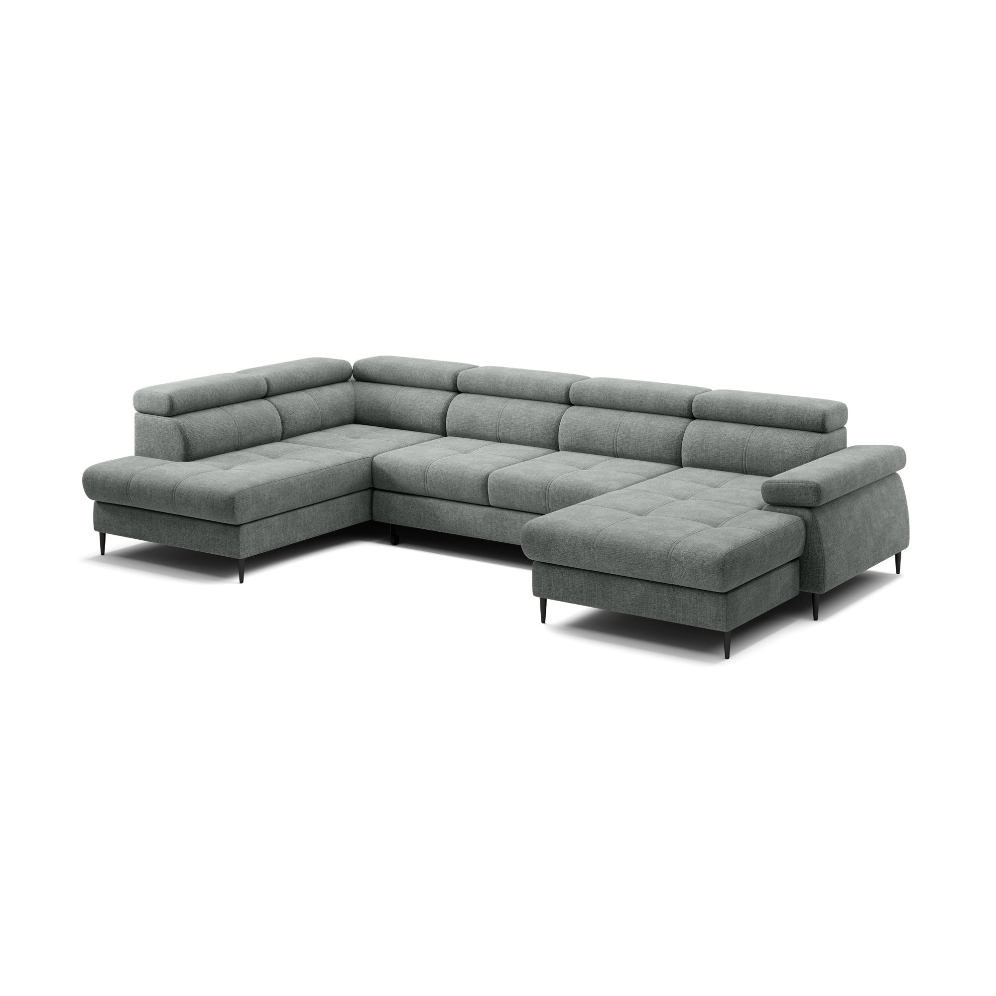 Ecksofa Cordoba III, 346x203cm, Material: Auswahl möglich