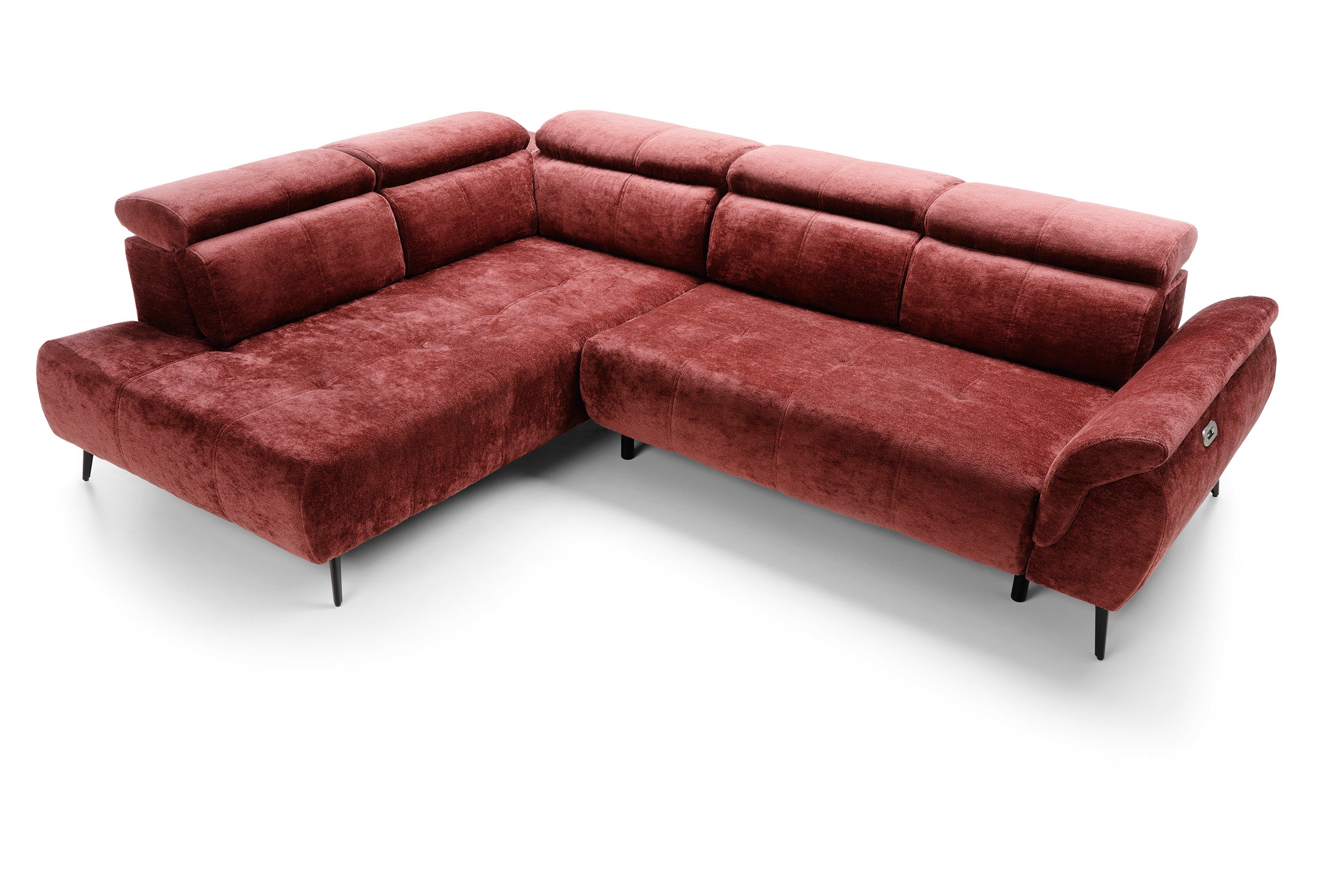 Eckgarnitur Genova II 284x208cm, Material: Materialauswahl