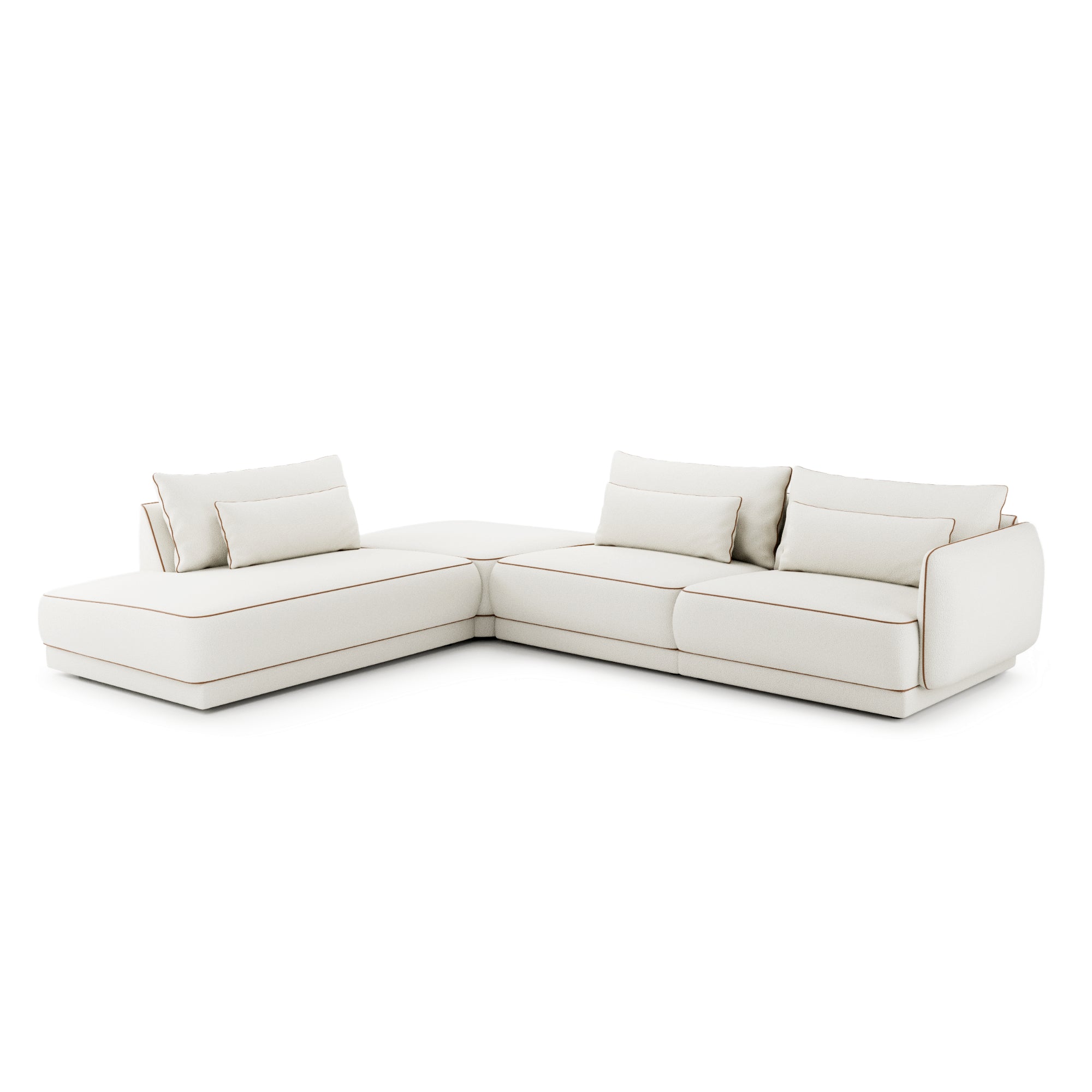 Modulares Sofa Yves 323x253 cm, Material: Auswahlmöglichkeit