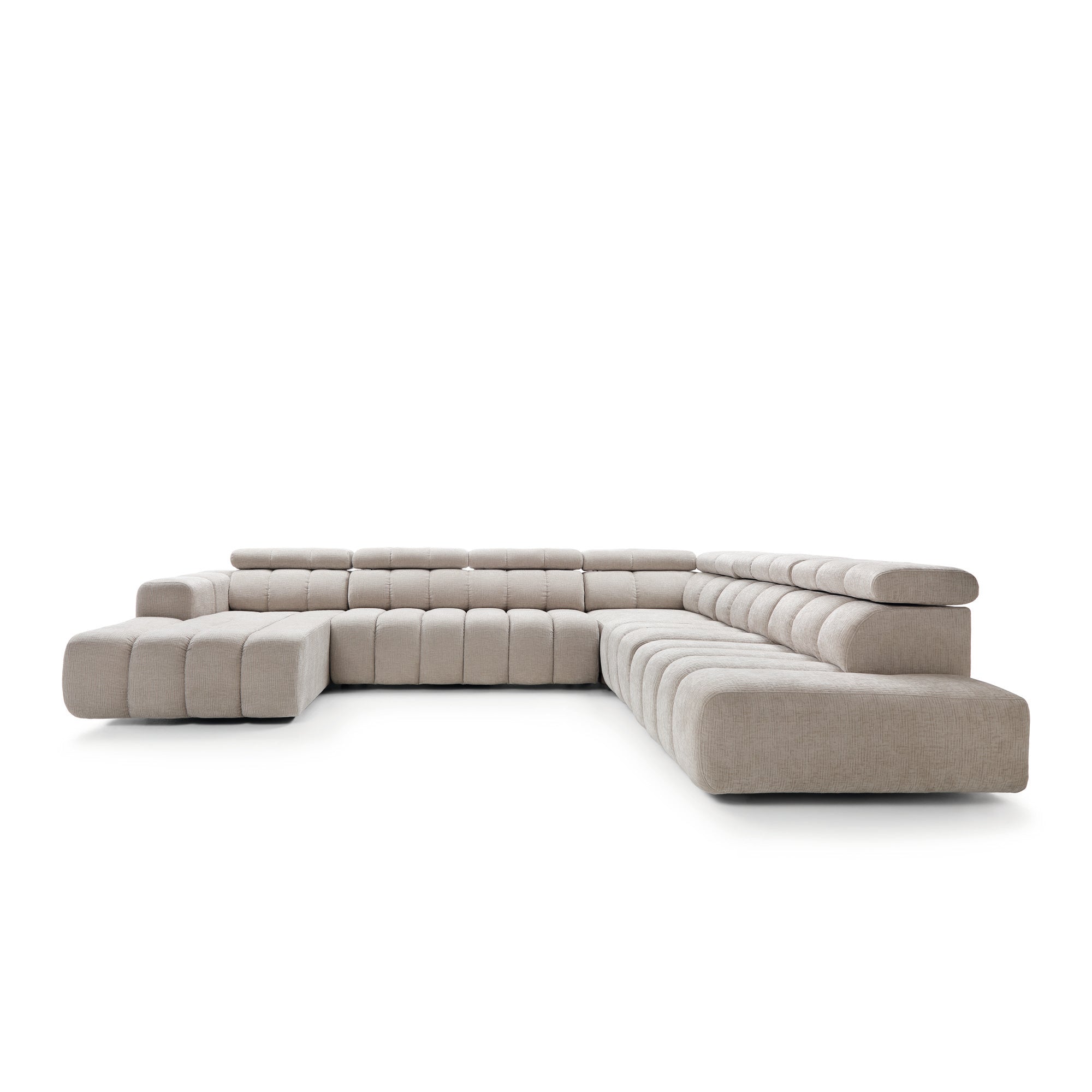 Modulares Ecksofa Zürich 367x294cm, Material: Auswahl möglich