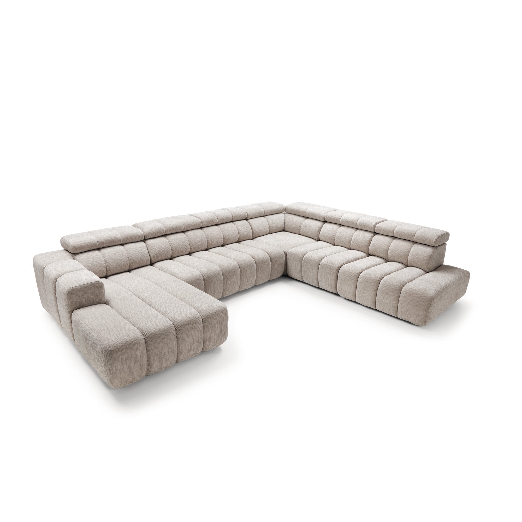 Modulares Ecksofa Zürich 367x294cm, Material: Auswahl möglich
