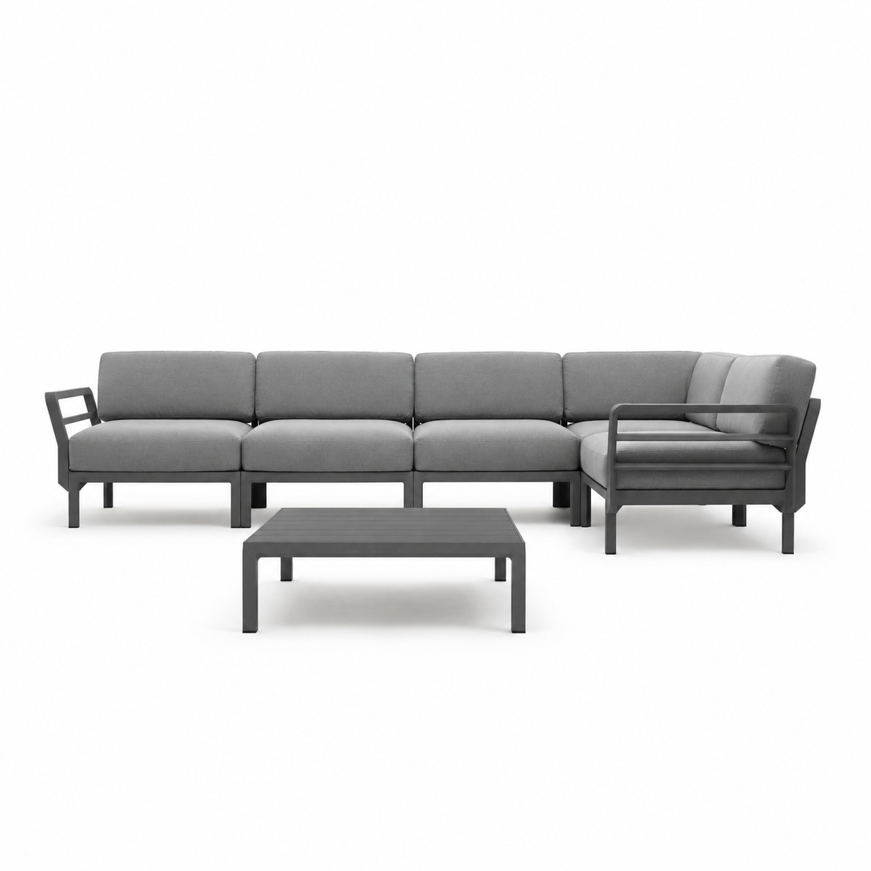Outdoor-Sitzgruppe Maximo 344x184 cm mit Beistelltisch