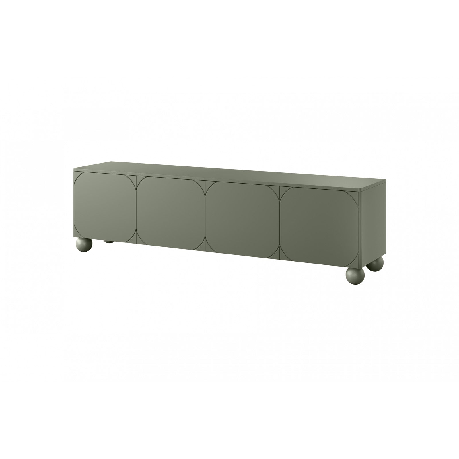 Sonatia Kommode 200cm, 4 Türen und 1 Schublade, Material: MDF
