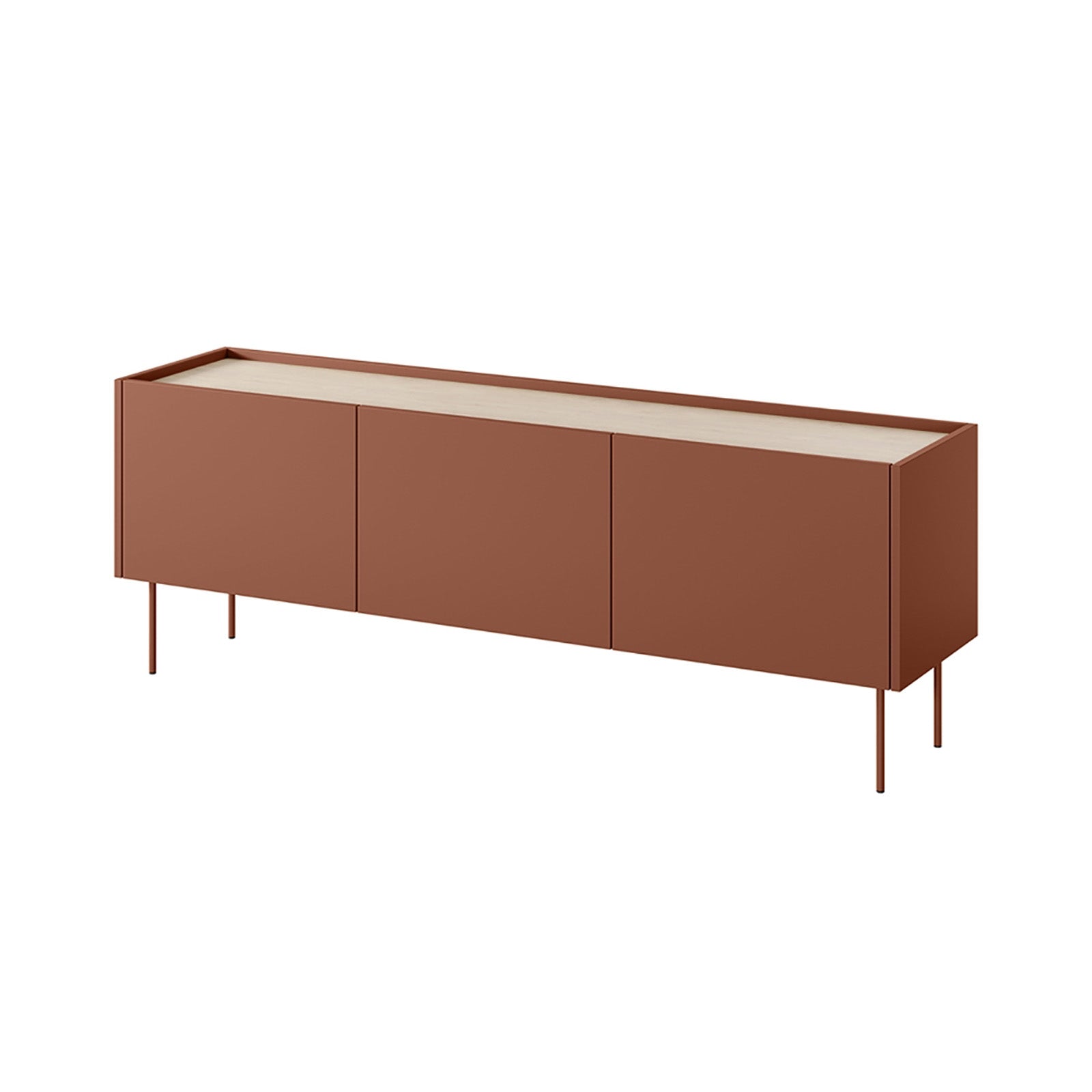 Kommode Desin 170cm, 3 Türen und 2 Schubladen, Material: MDF