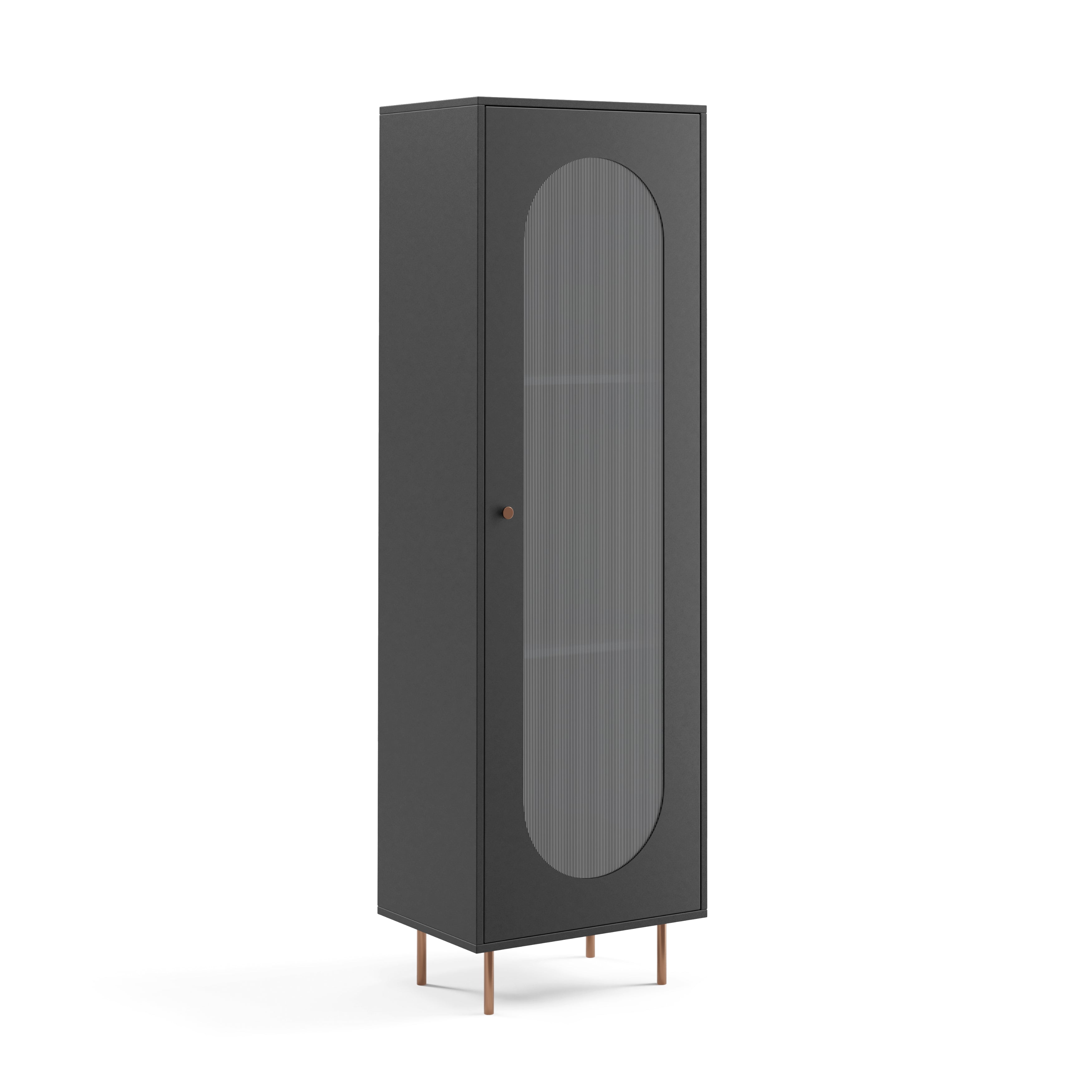 Vitrine Velvet 200x60cm, Material: Laminierte Platte