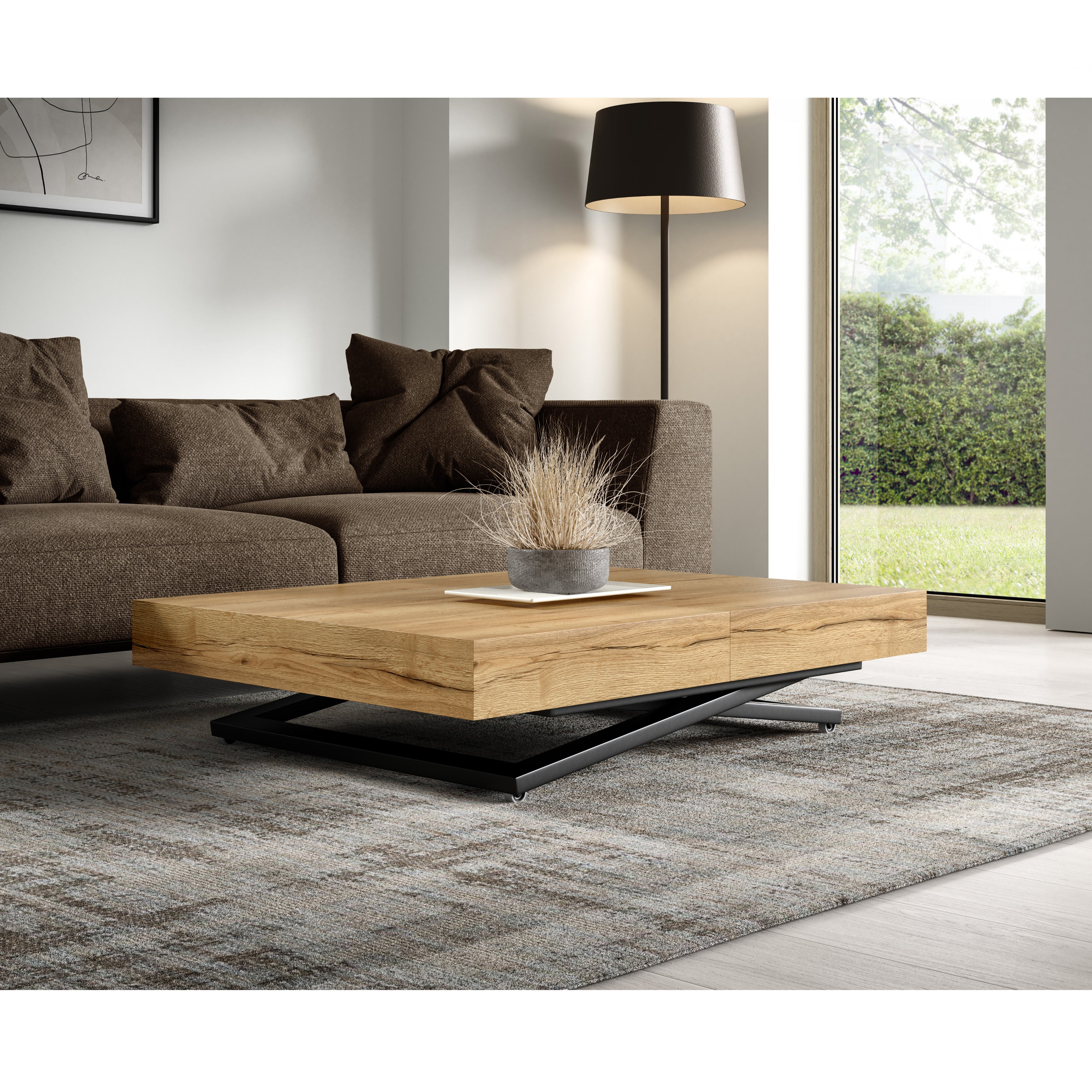 Clubtisch Sanna U 120/200x90cm, Material: Auswahl möglich