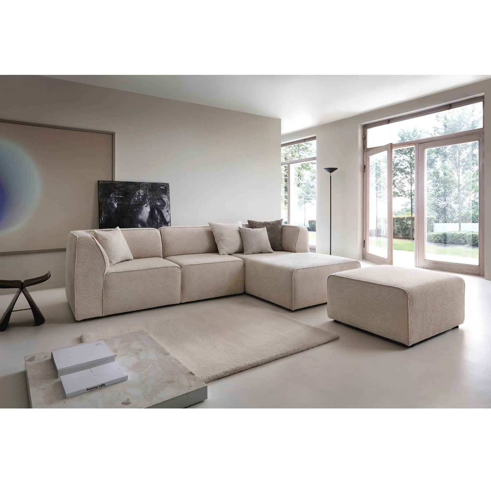 Modulare Garnitur Hugg, Material: Auswahl möglich