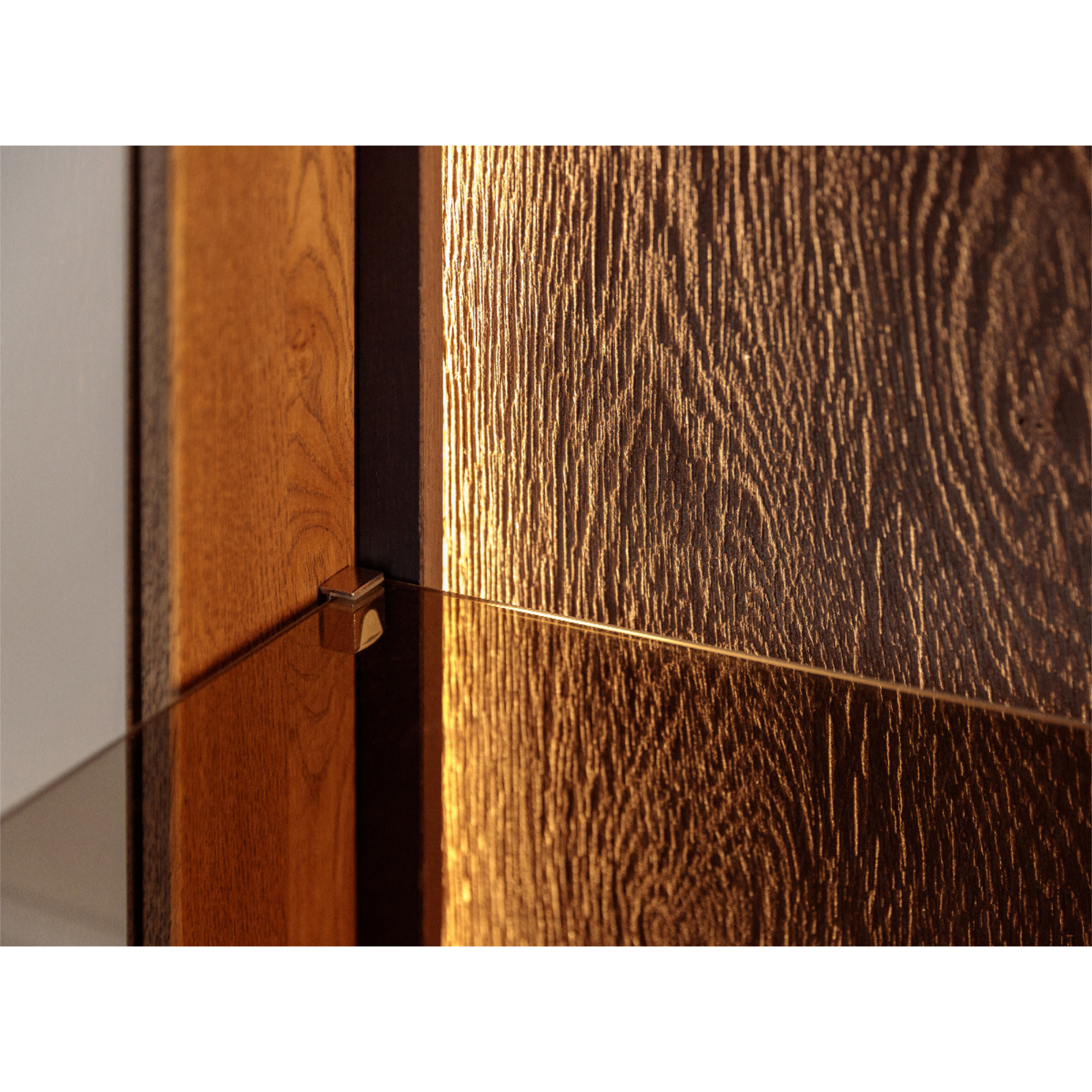 Vitrine Collodi 85x140cm, Material: Massivholz Eiche