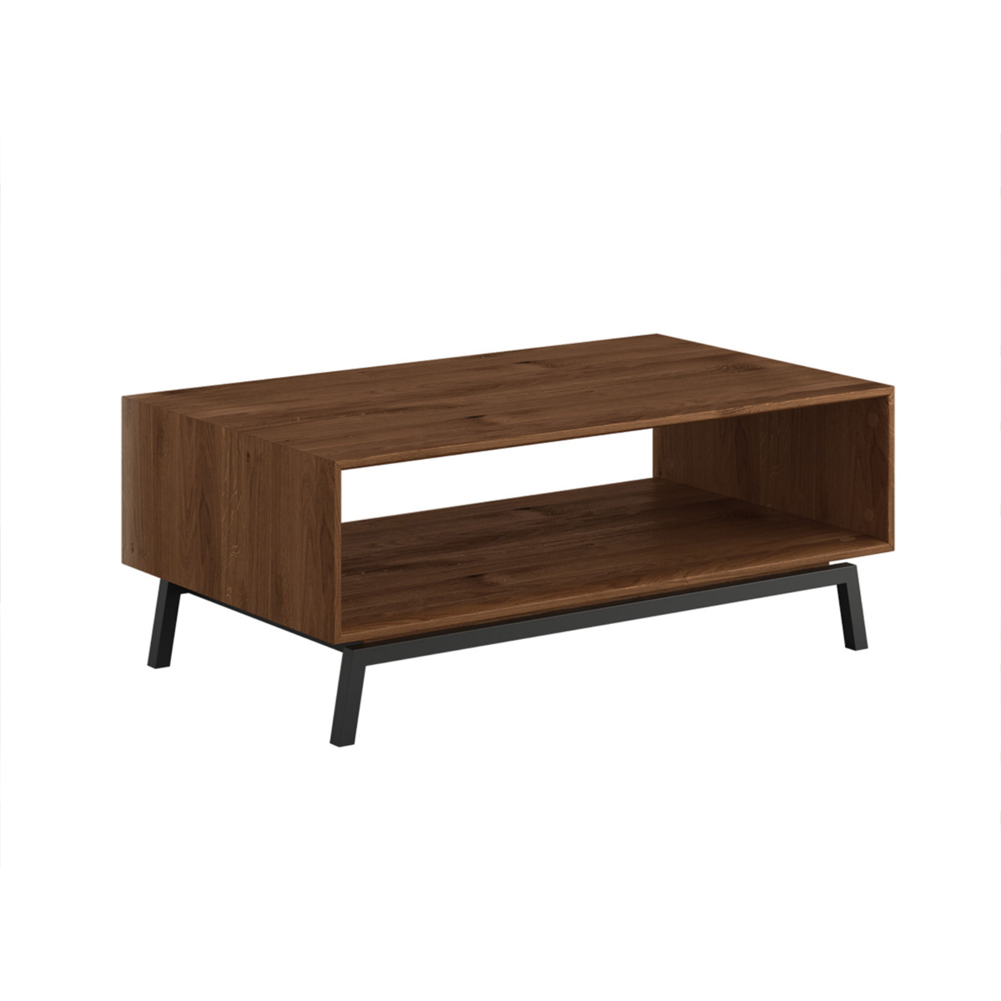 Couchtisch Modern Loft 100,50x60cm, Material: Massivholz Eiche