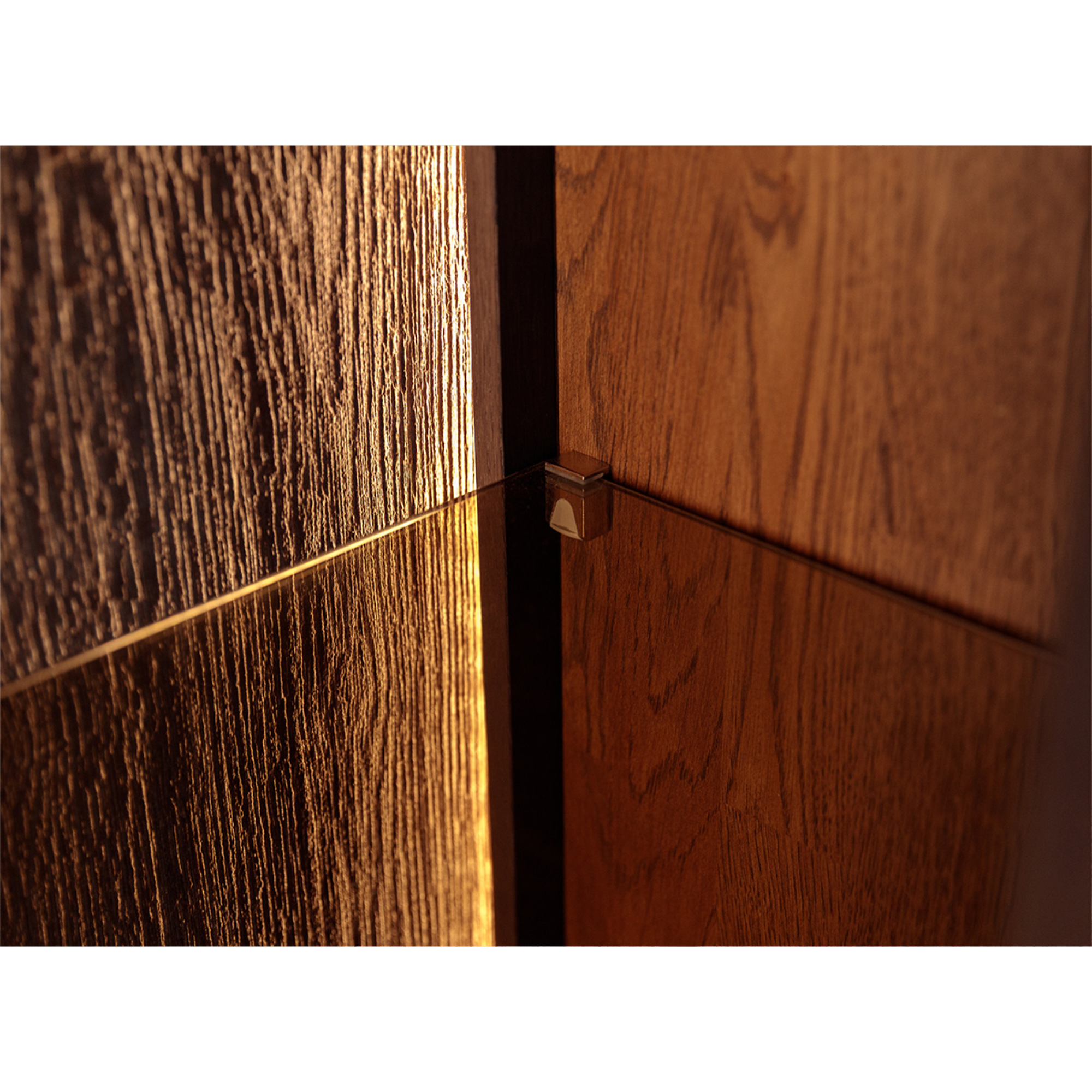 Vitrine Collodi 43x205cm, Material: Massivholz Eiche