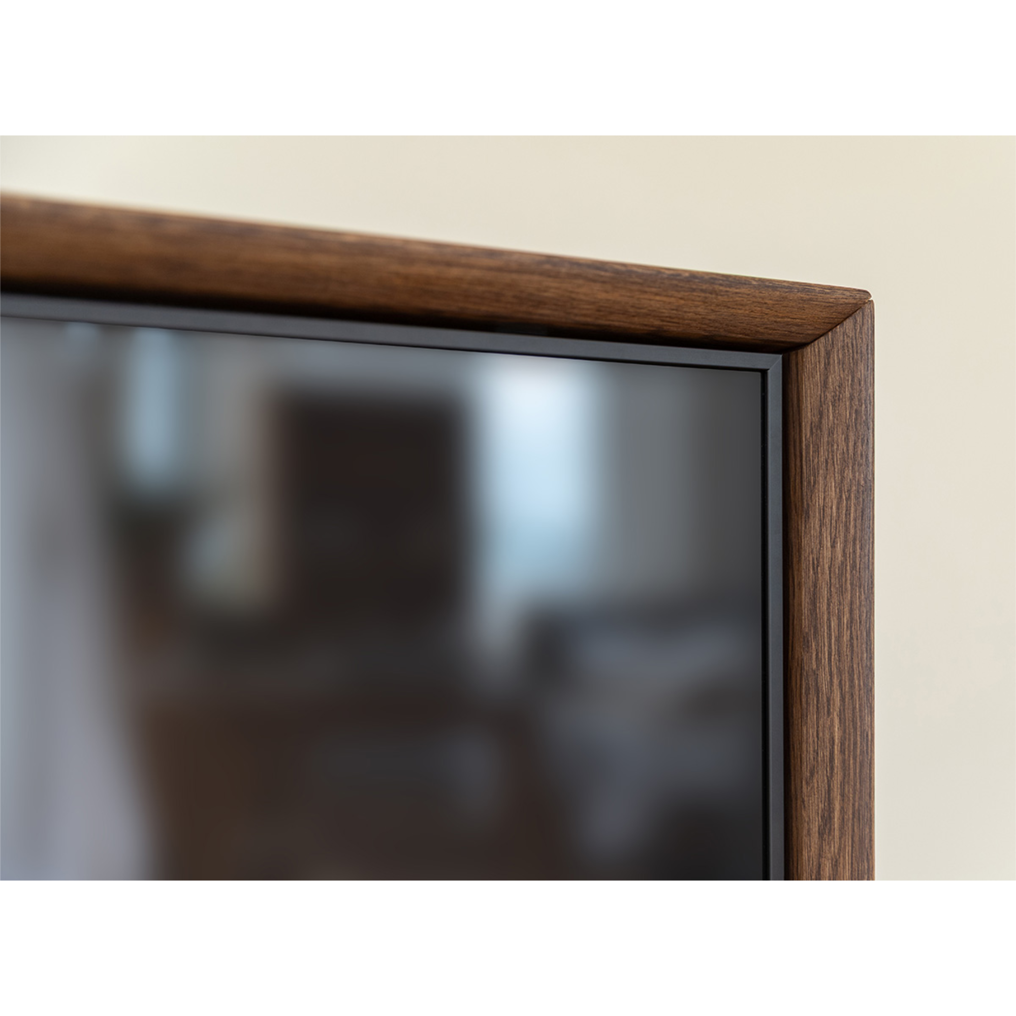Vitrine Modern Loft 45x200cm, Material: Massivholz Eiche