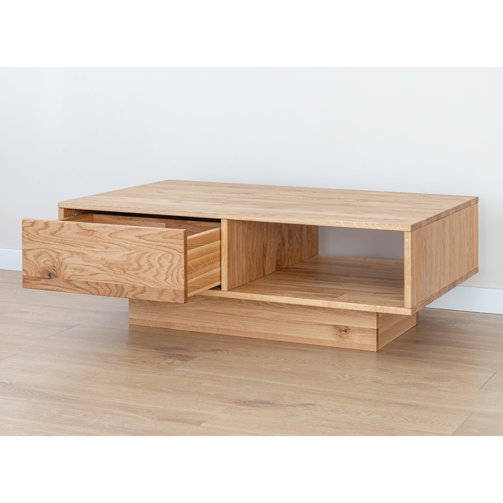 Couchtisch Collodi 110x70cm, Material: Massivholz Eiche