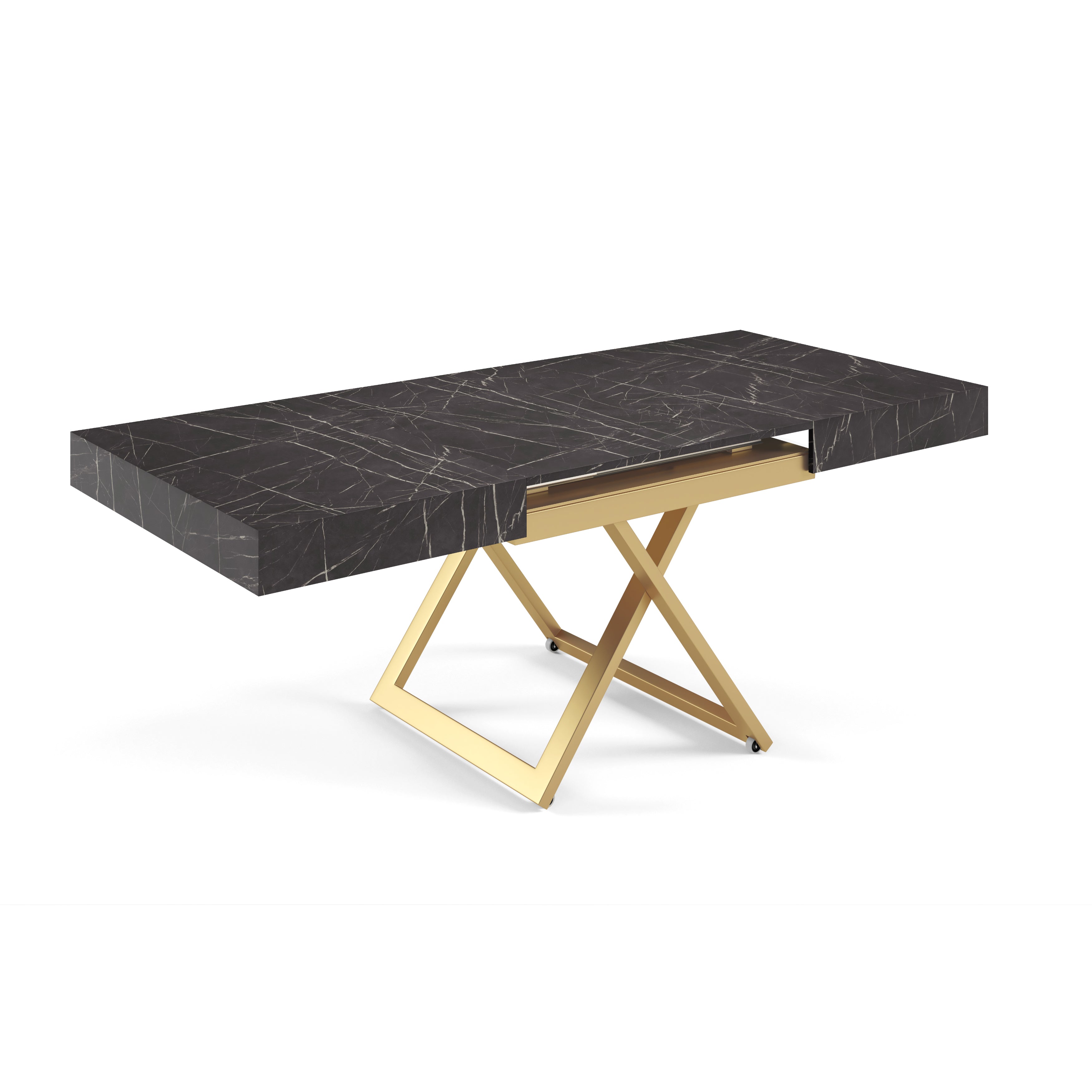 Clubtisch Sanna U 120/200x90cm, Material: Auswahl möglich