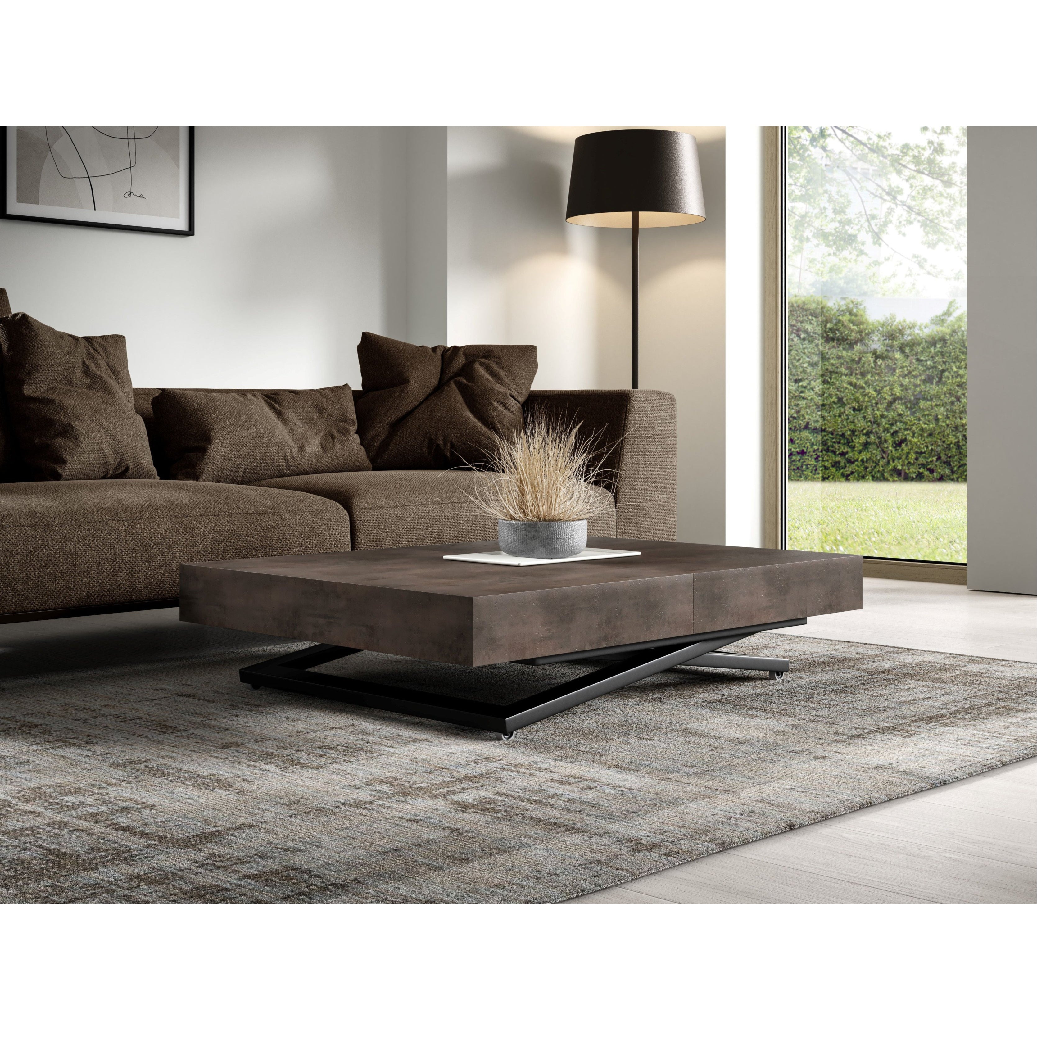 Clubtisch Sanna U 120/200x90cm, Material: Material nach Wahl