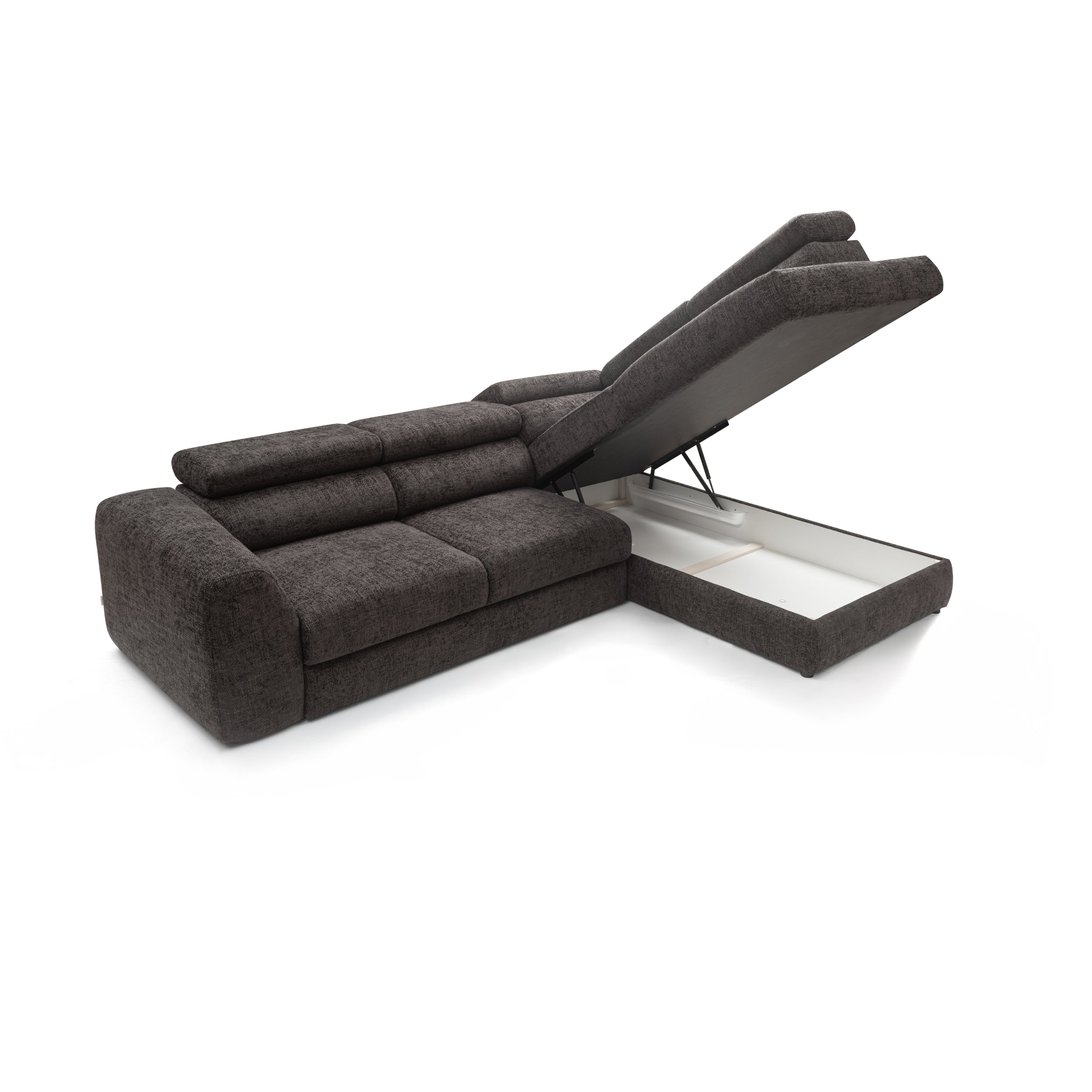 Ecksofa Bluvel II 285x207cm, Material: Auswahl möglich