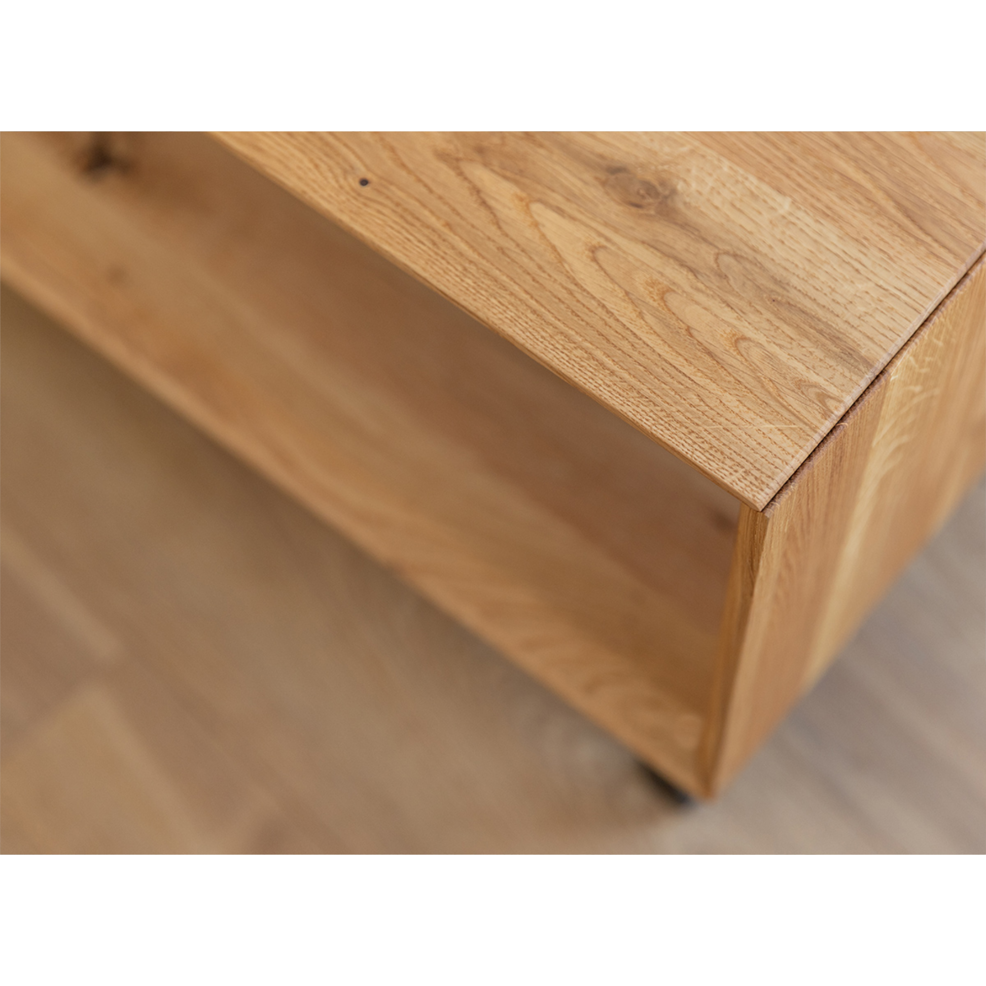Couchtisch Modern Loft 100,50x60cm, Material: Massivholz Eiche