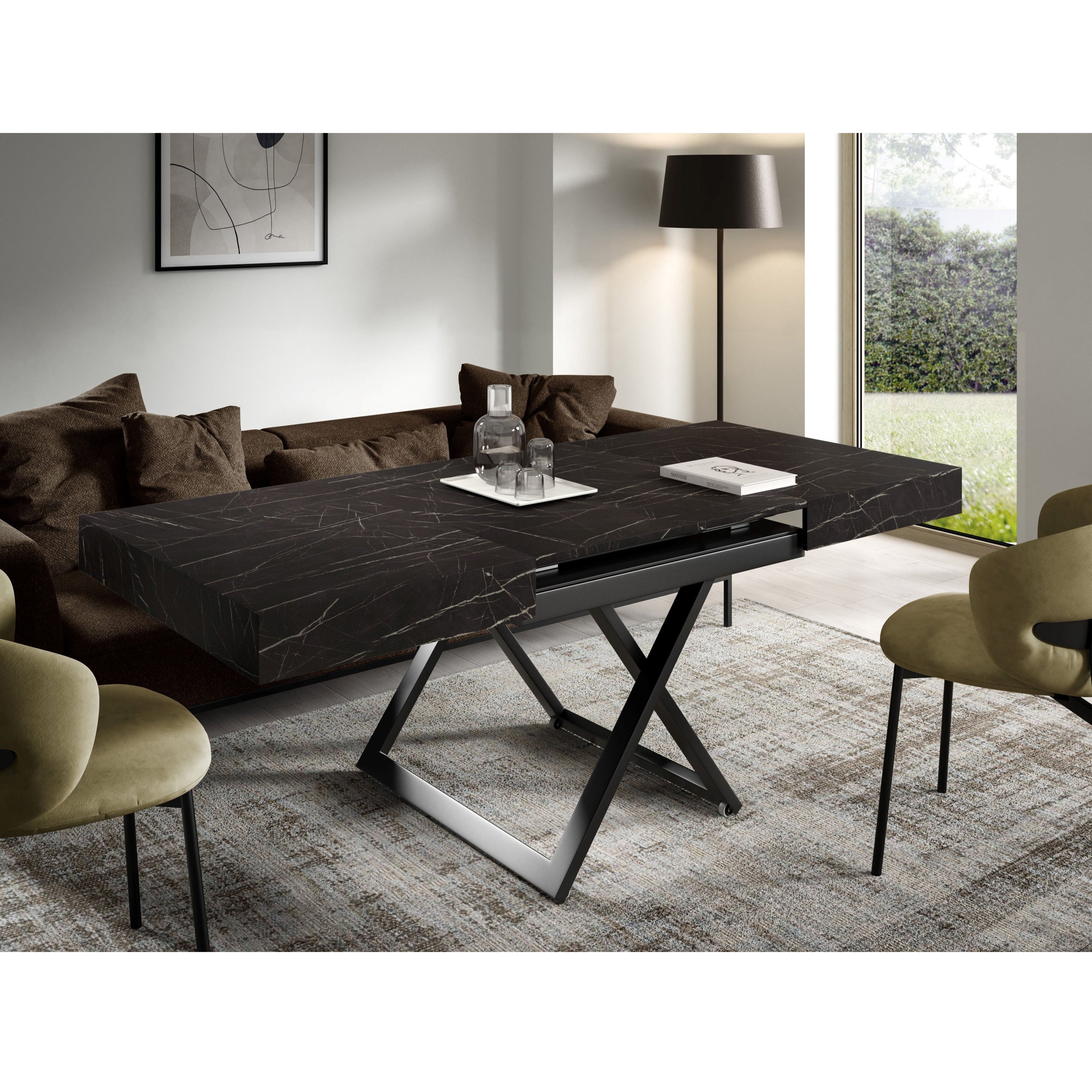 Clubtisch Sanna U 120/200x90cm, Material: Material nach Wahl