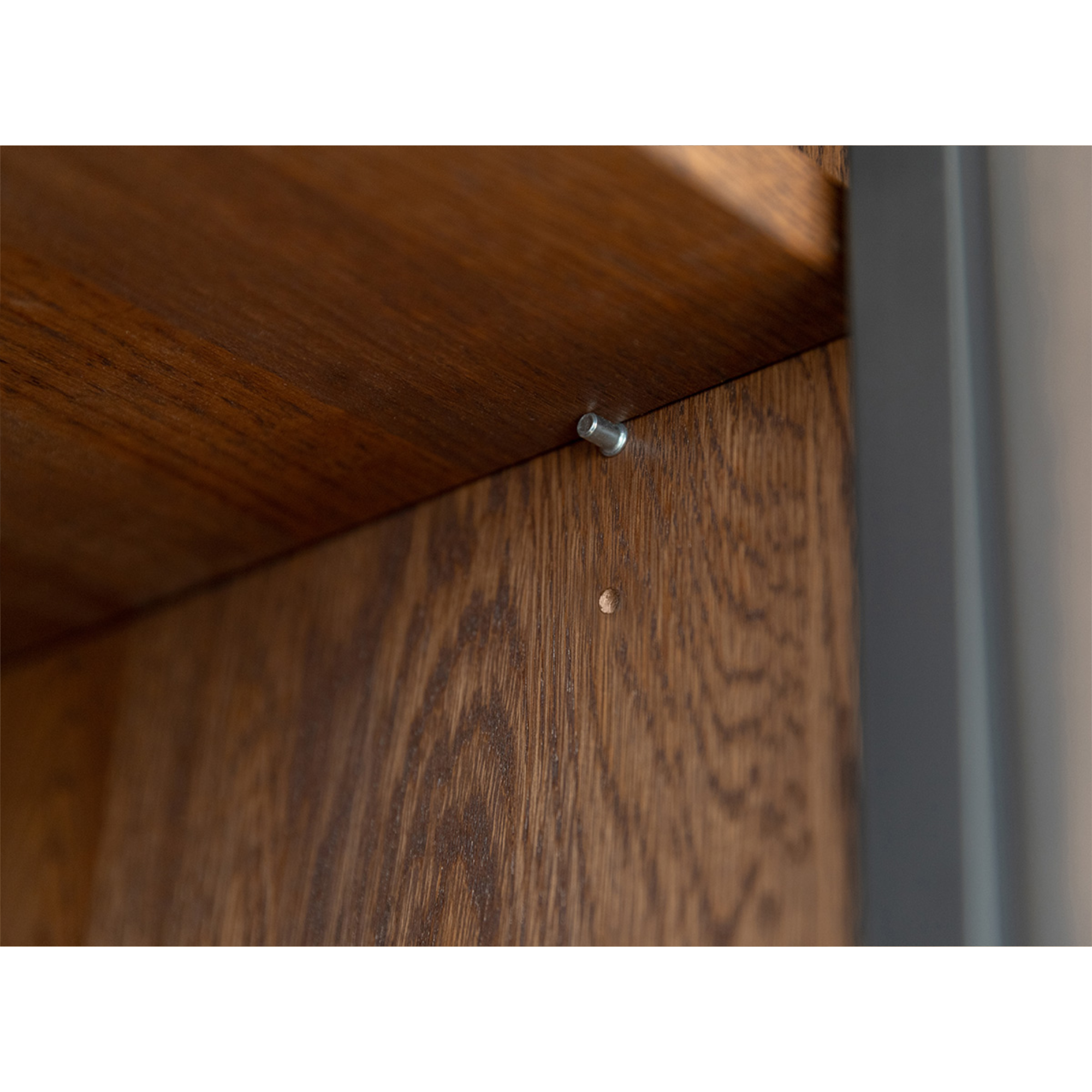 Vitrine Modern Loft 45x200cm, Material: Massivholz Eiche