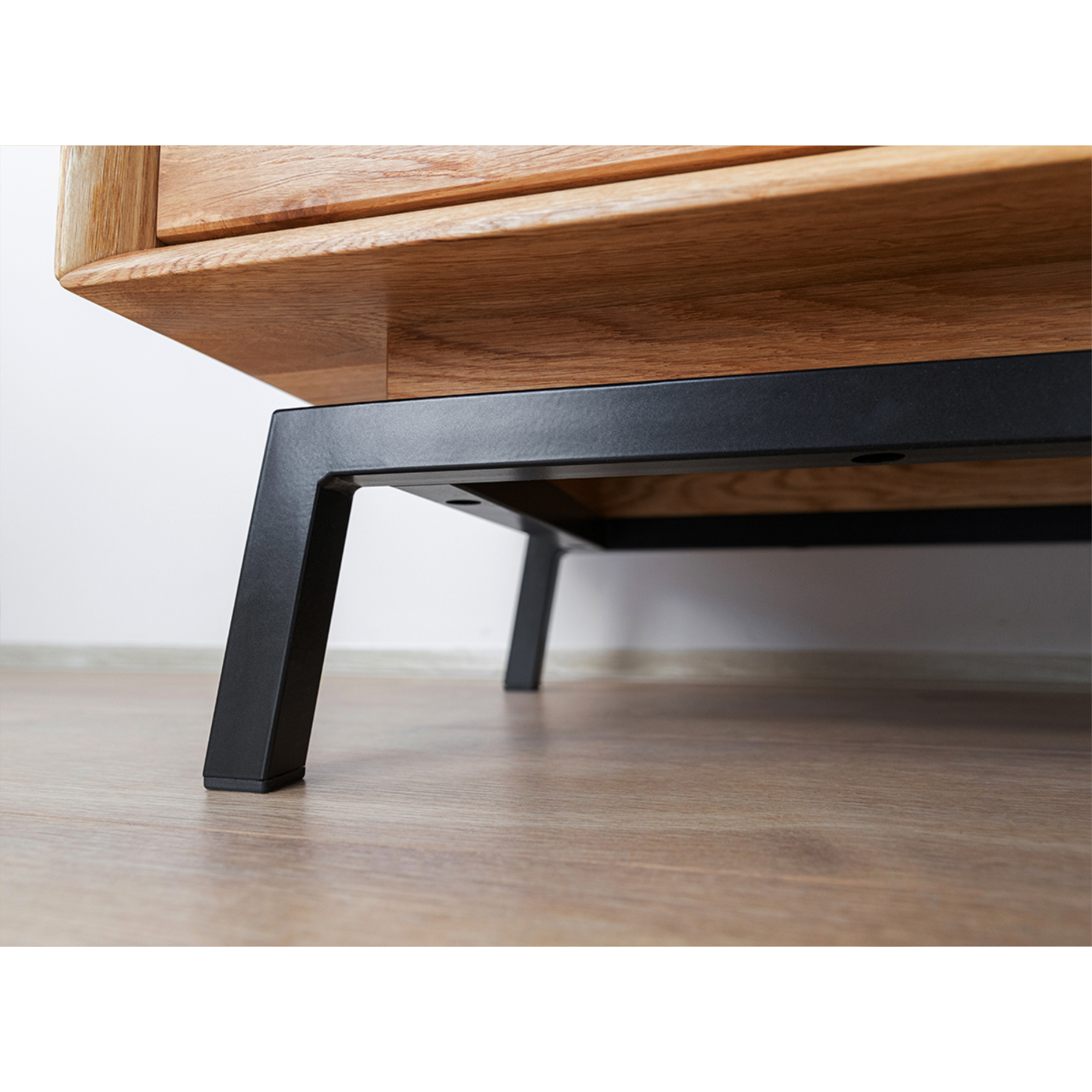 Vitrine Modern Loft 45x200cm, Material: Massivholz Eiche