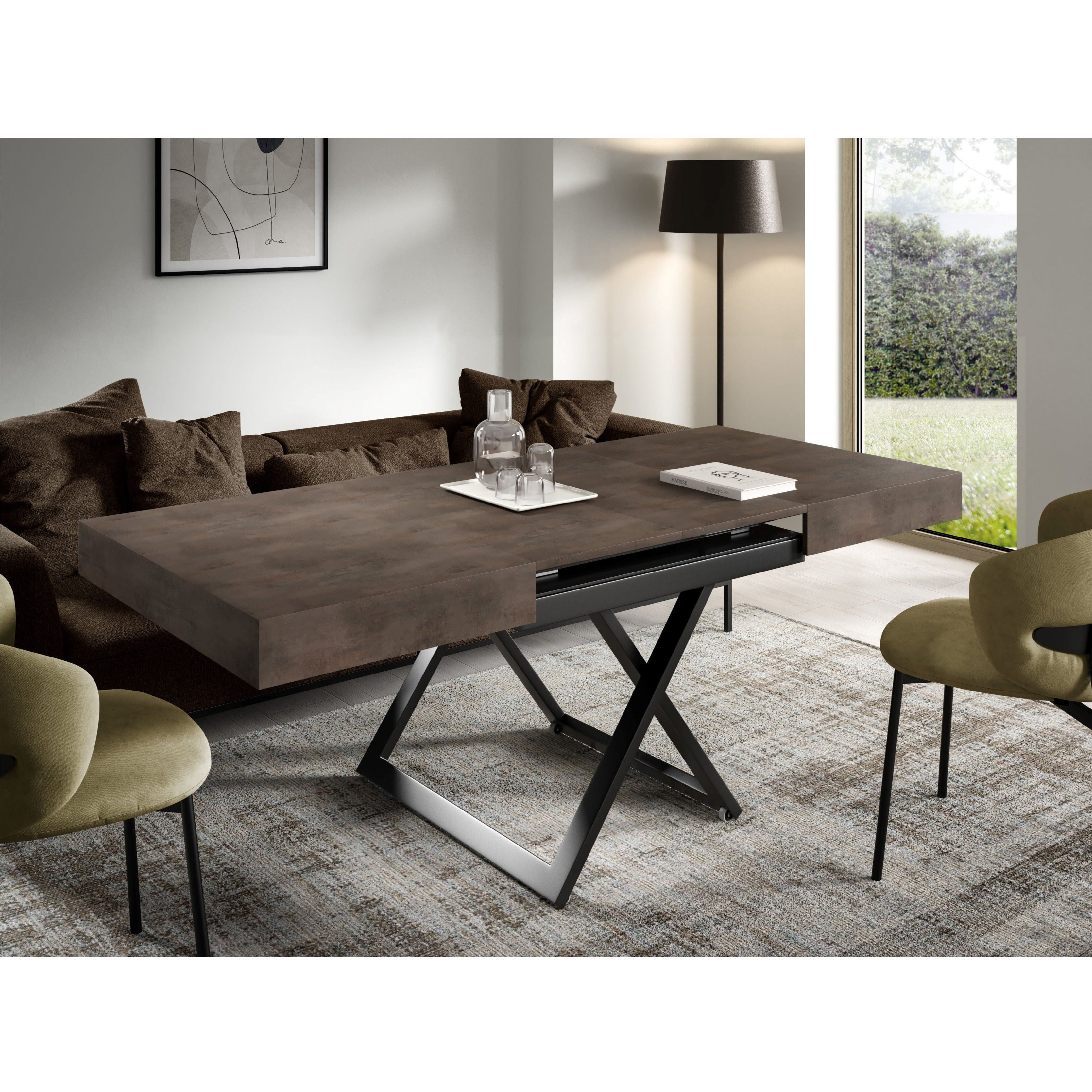 Clubtisch Sanna U 120/200x90cm, Material: Material nach Wahl