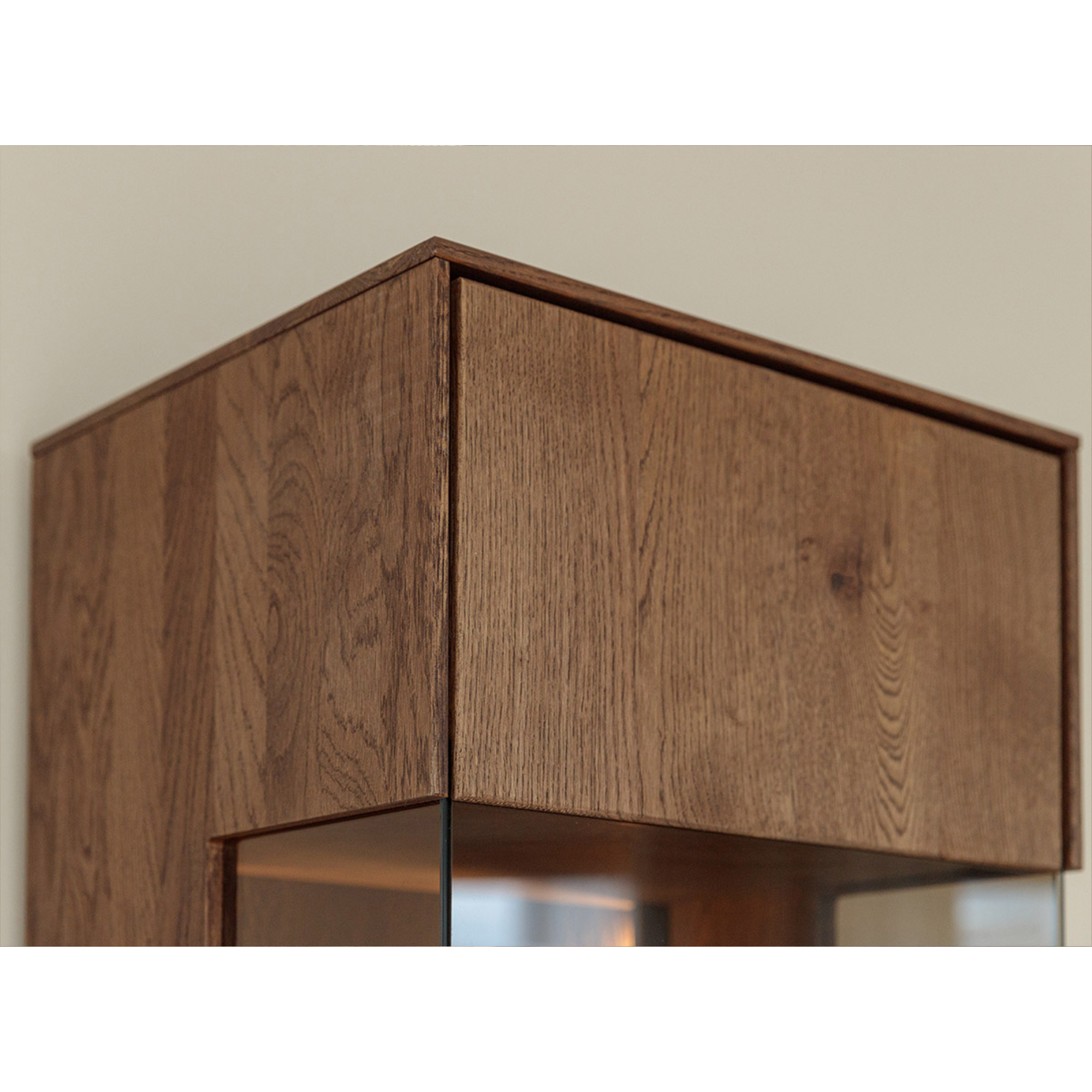 Vitrine Collodi 43x205cm, Material: Massivholz Eiche