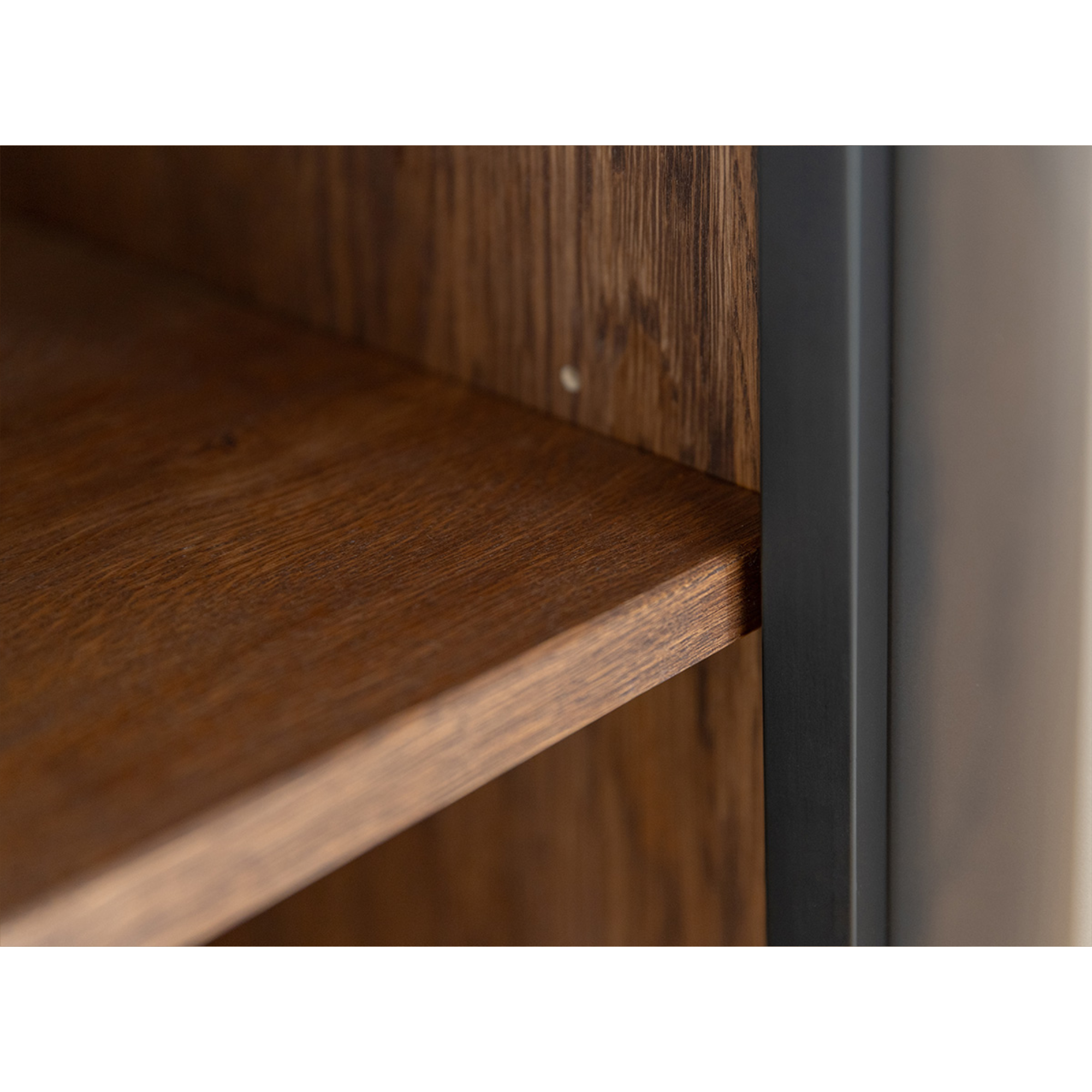 Vitrine Modern Loft 45x200cm, Material: Massivholz Eiche