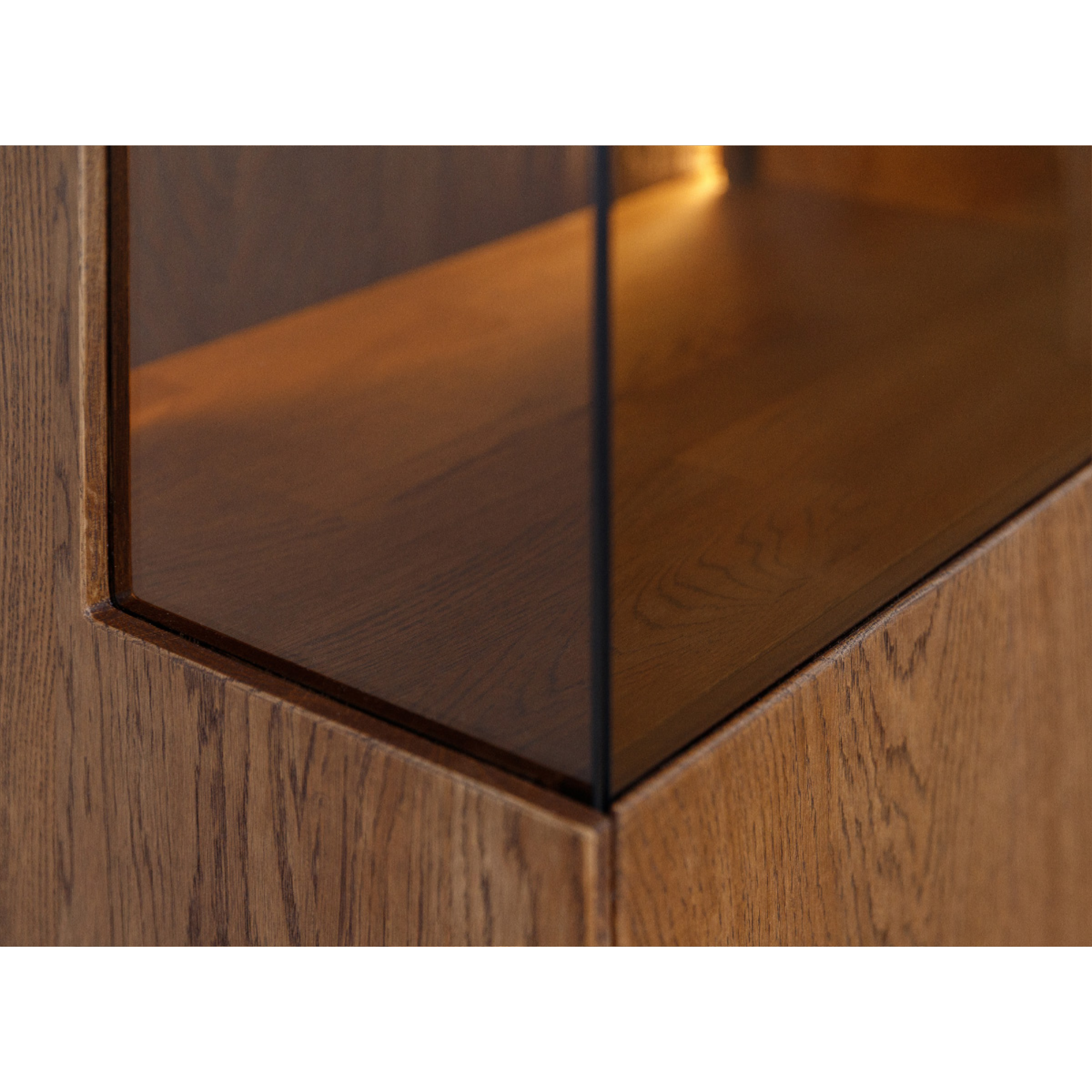 Vitrine Collodi 85x140cm, Material: Massivholz Eiche