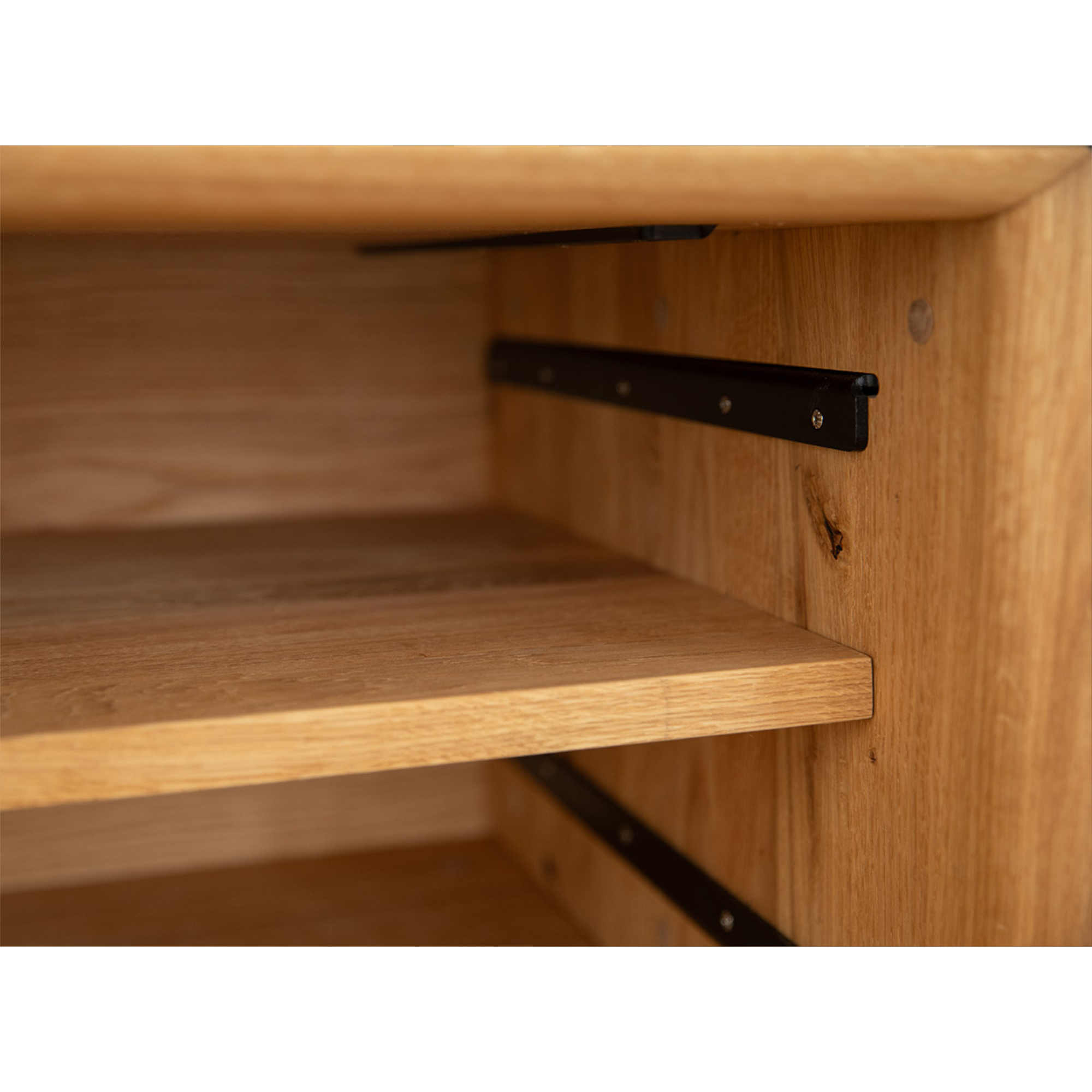 TV Kommode Modern Loft 200x50 cm, Material: Massivholz Eiche