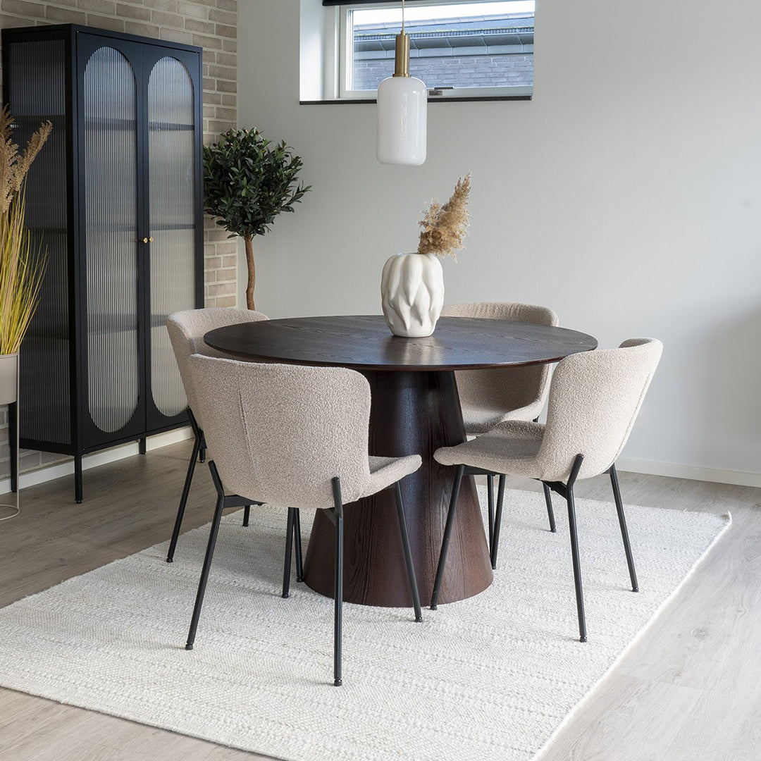 Esszimmerstuhl Maceda, Material: Bouclé