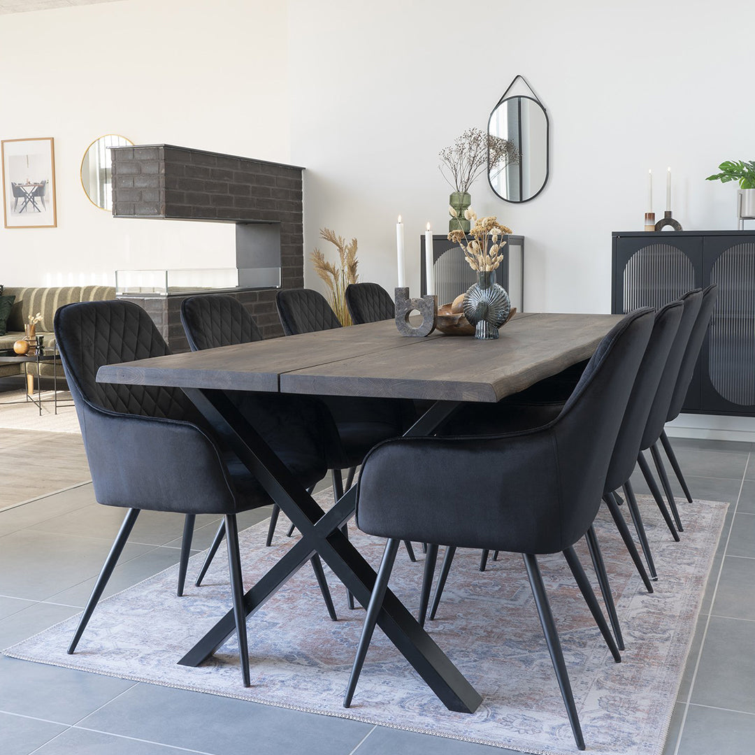 Esszimmerstuhl Harbo, Material: Samt