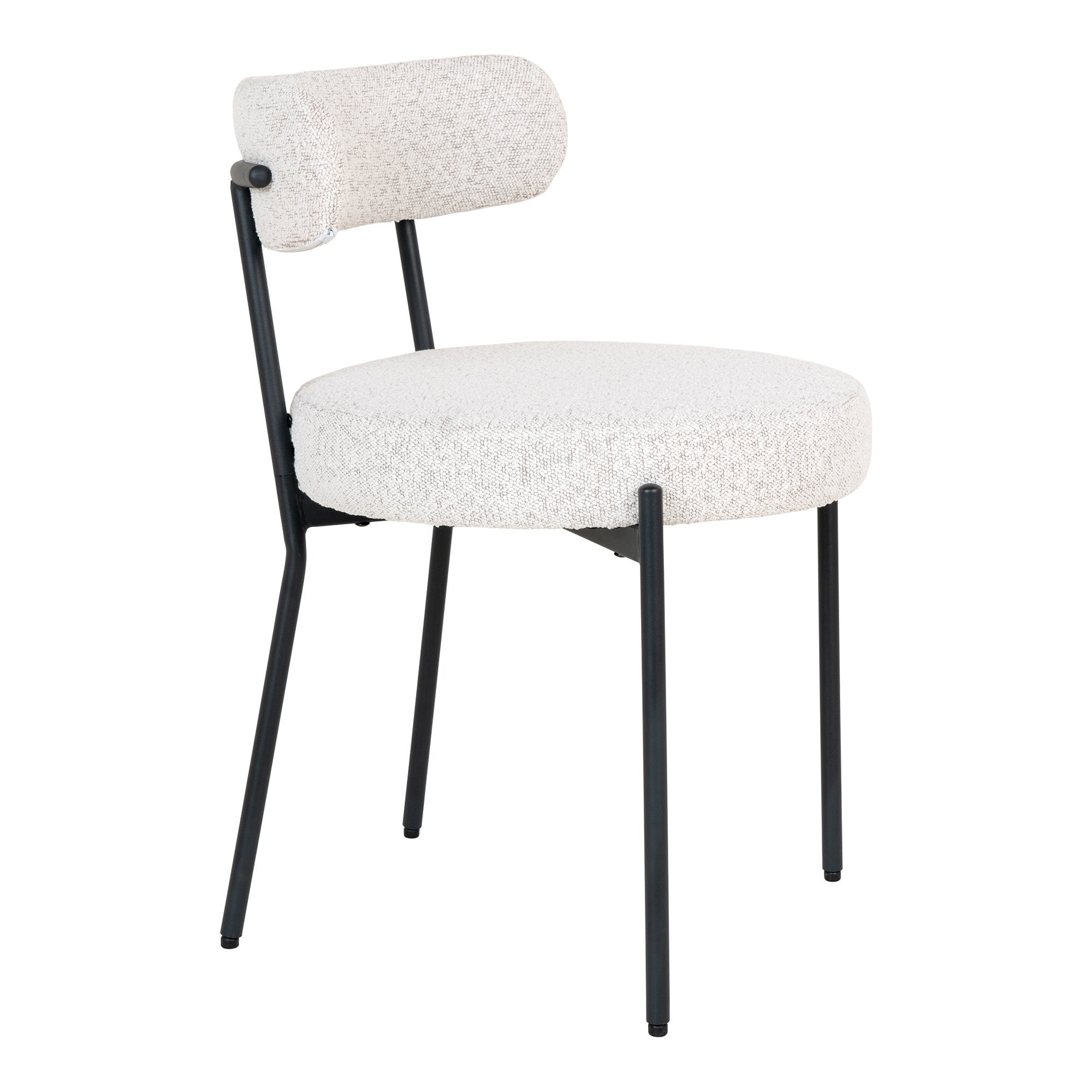 Badalona Esszimmerstuhl, Material: Bouclé