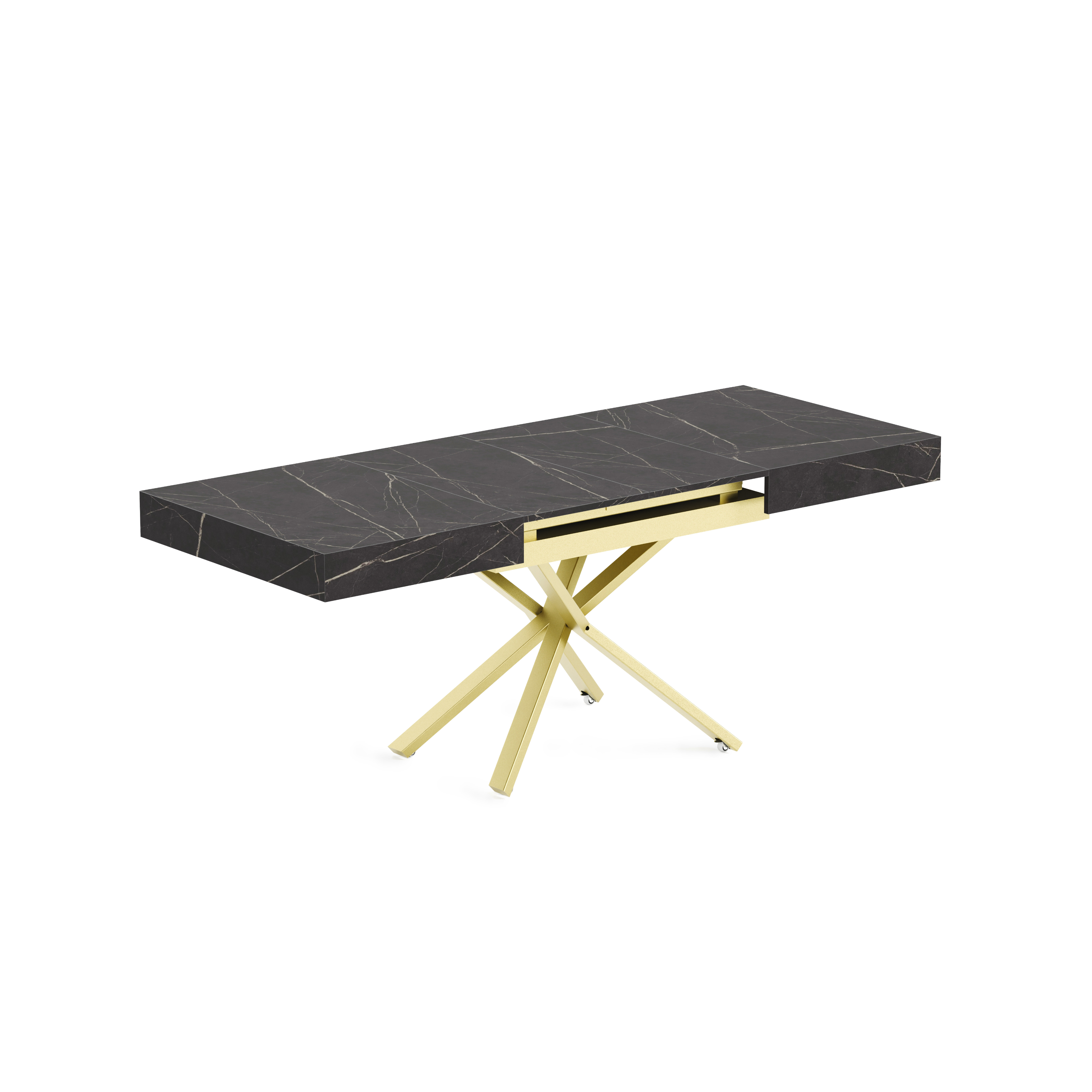 Clubtisch Sanna X 120/200x90cm, Material: Auswahl möglich