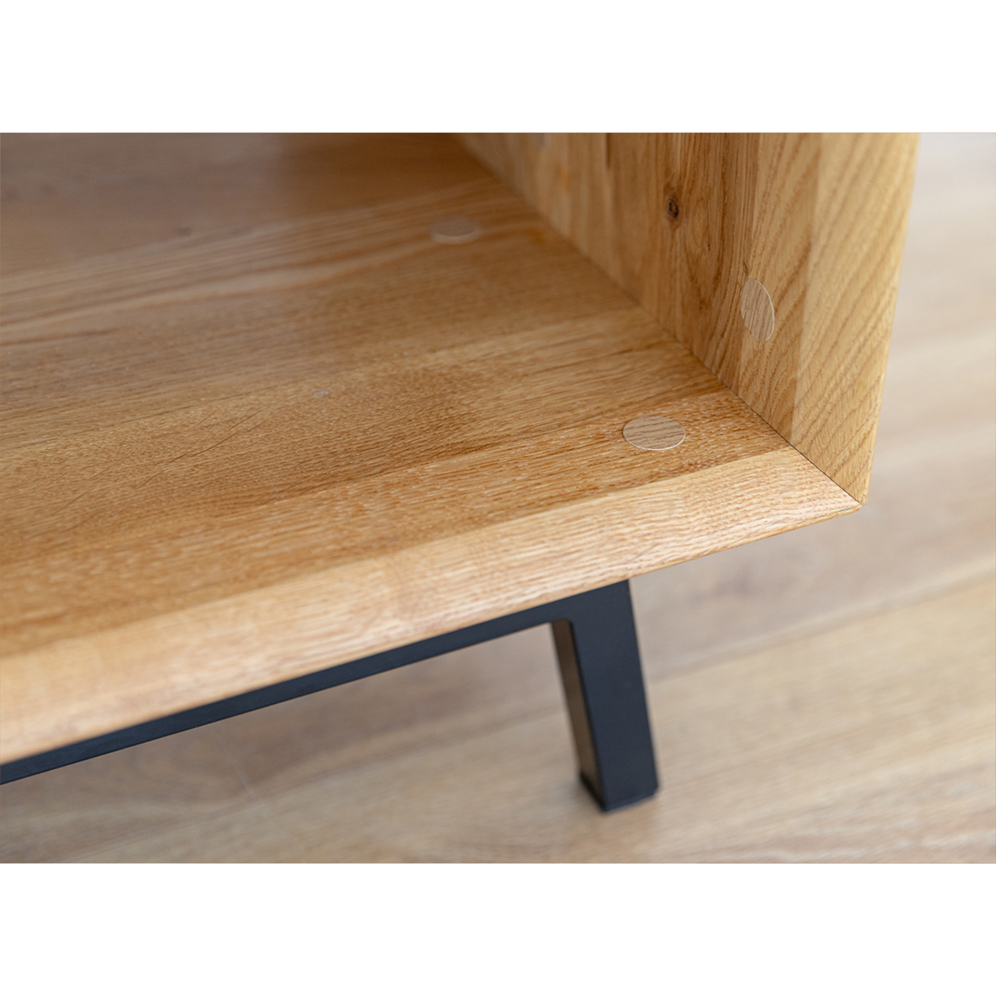 Couchtisch Modern Loft 100,50x60cm, Material: Massivholz Eiche