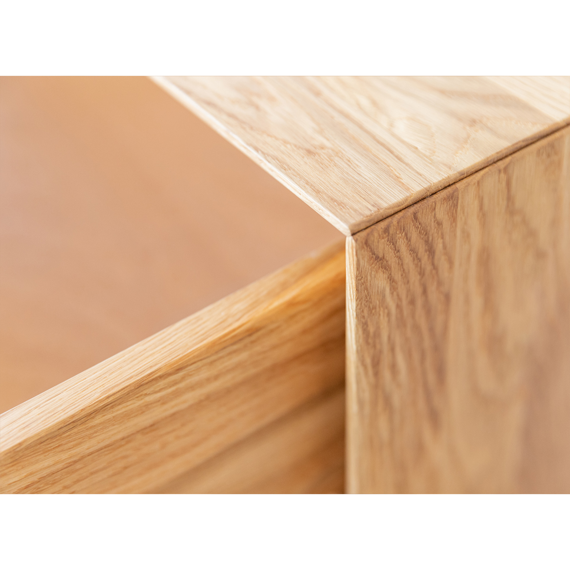 Vitrine Modern Loft 45x200cm, Material: Massivholz Eiche