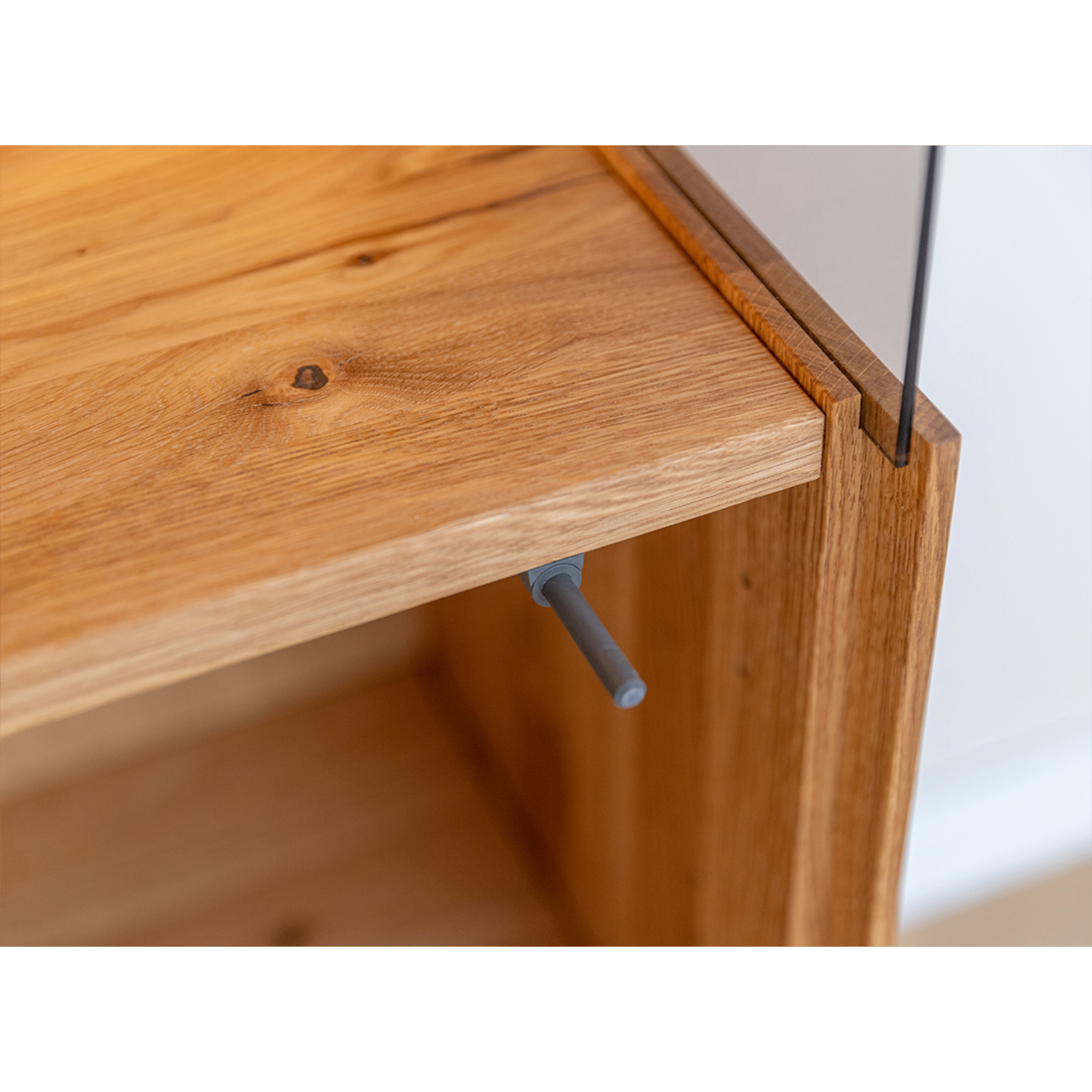 Vitrine Collodi 43x205cm, Material: Massivholz Eiche