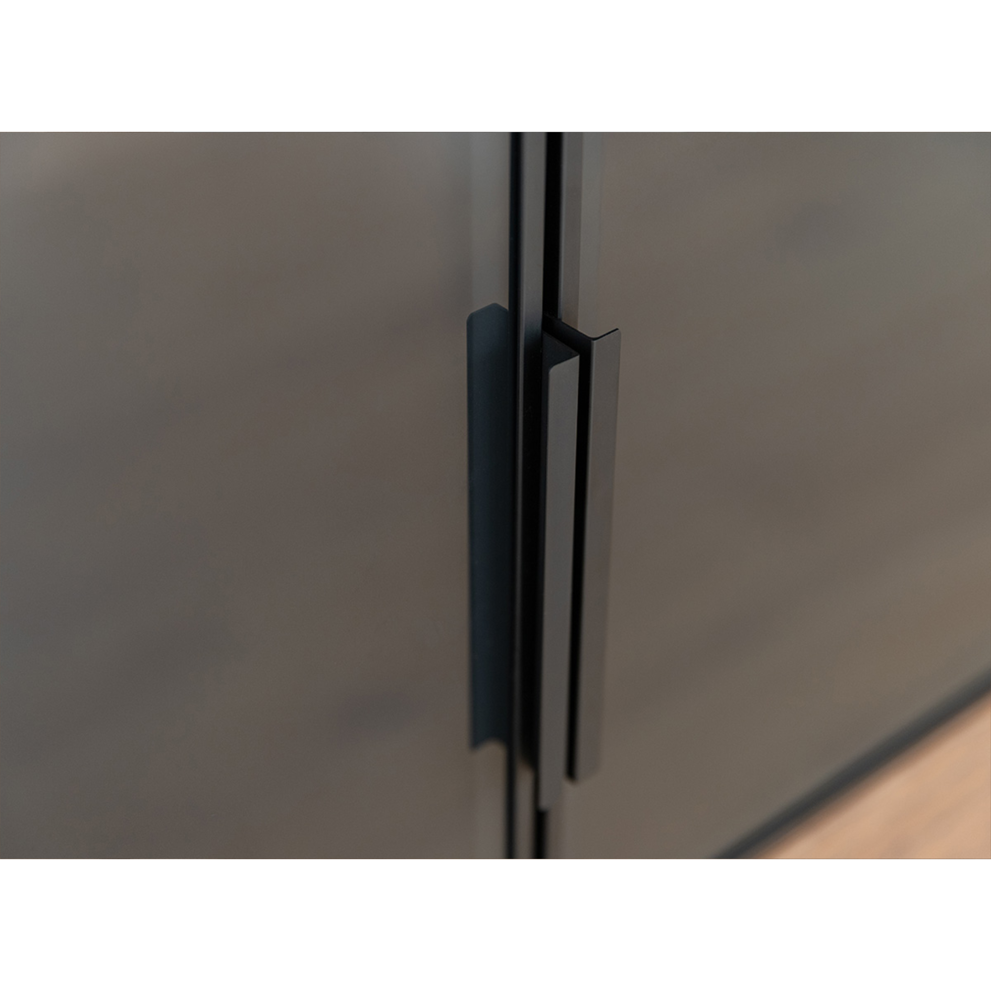 Vitrine Modern Loft 45x200cm, Material: Massivholz Eiche