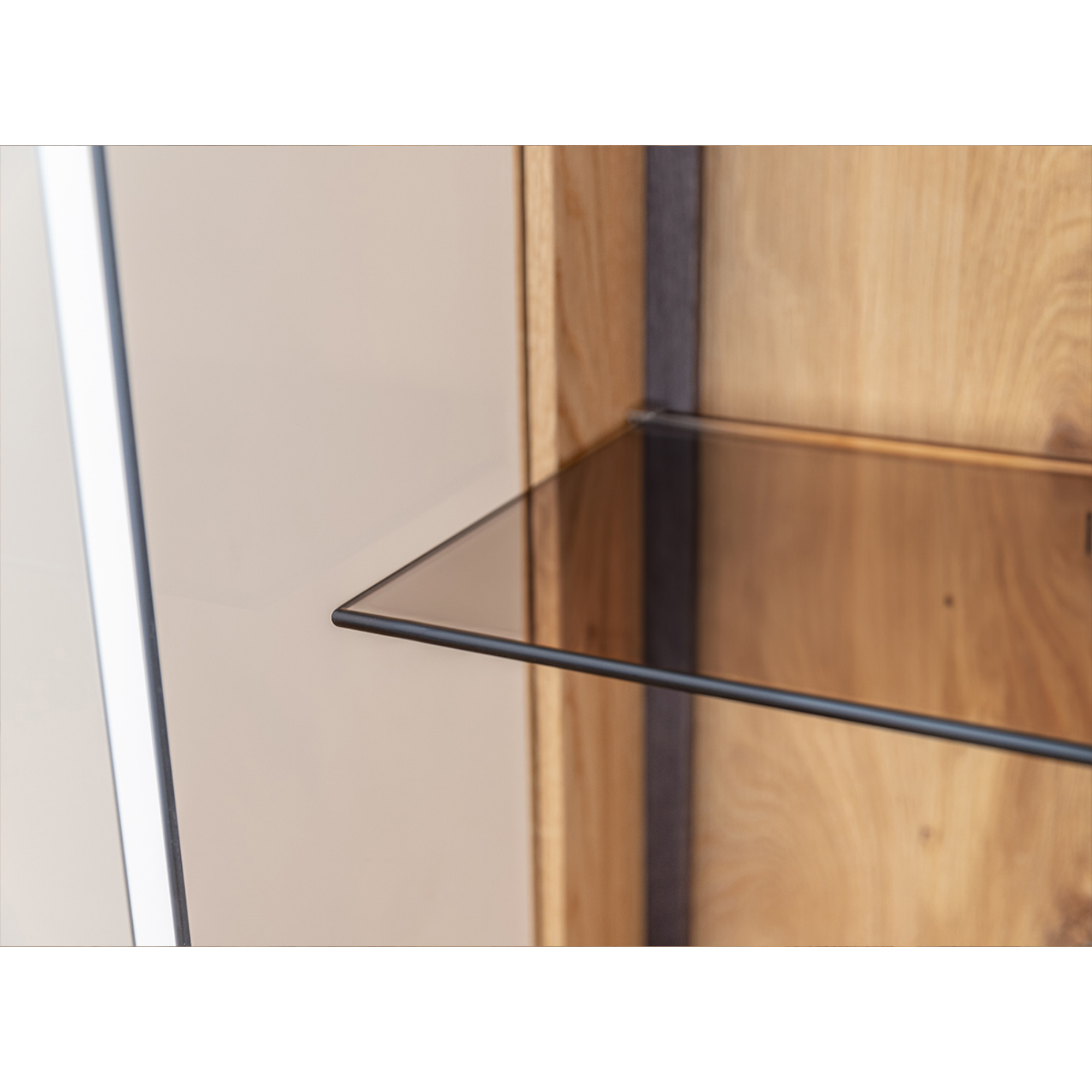 Vitrine Collodi 85x140cm, Material: Massivholz Eiche