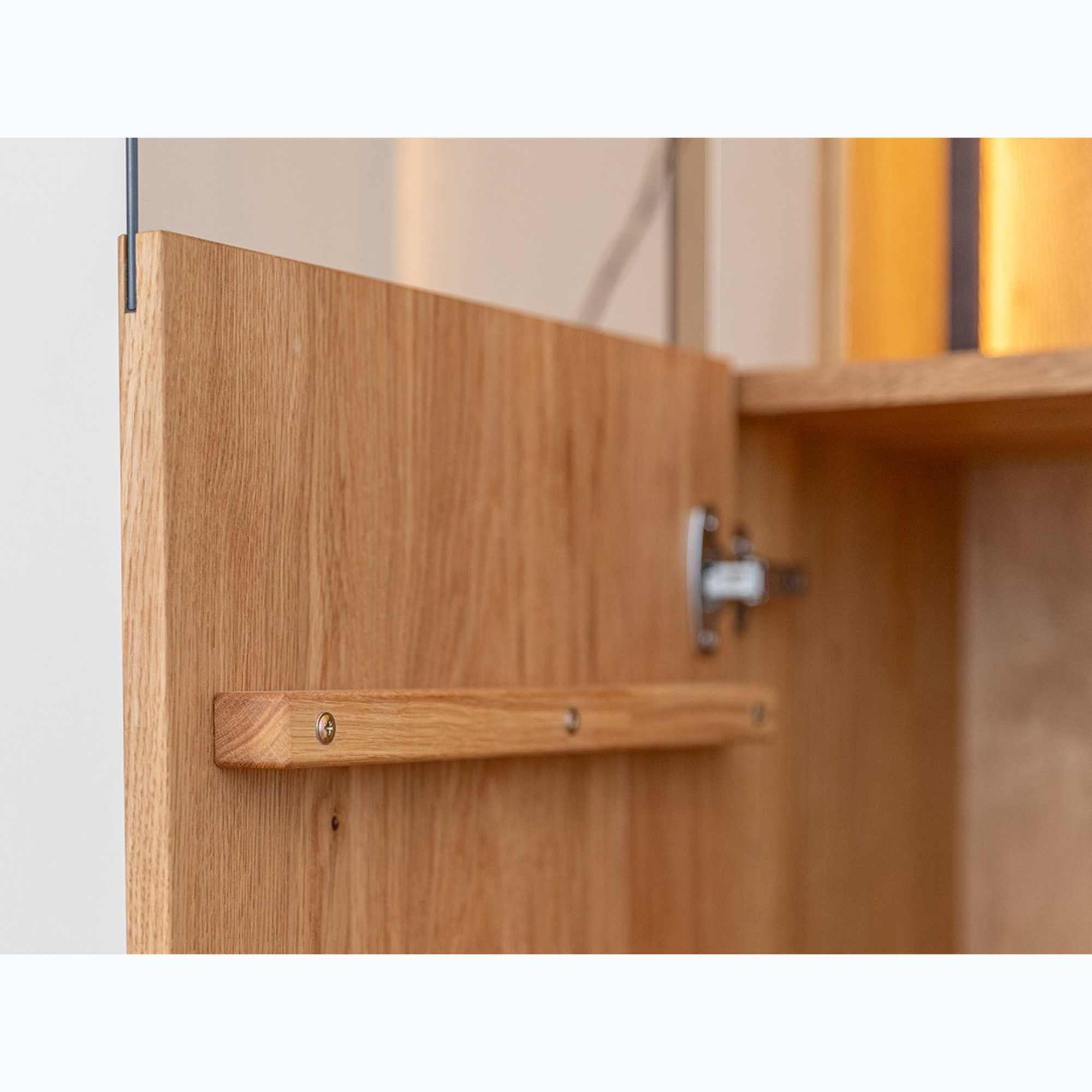 Vitrine Collodi 43x205cm, Material: Massivholz Eiche