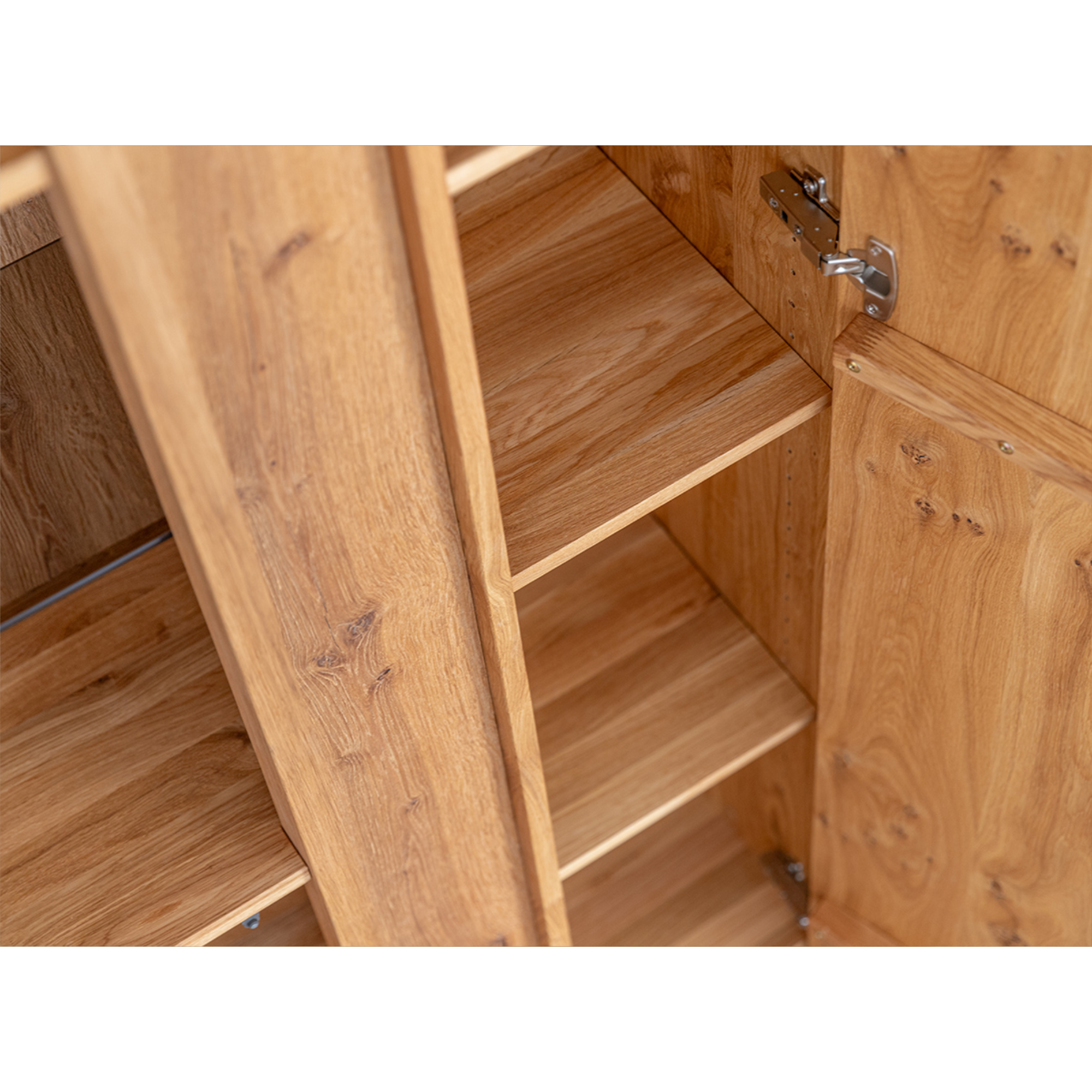 Vitrine Collodi 84,50x205cm, Material: Massivholz Eiche