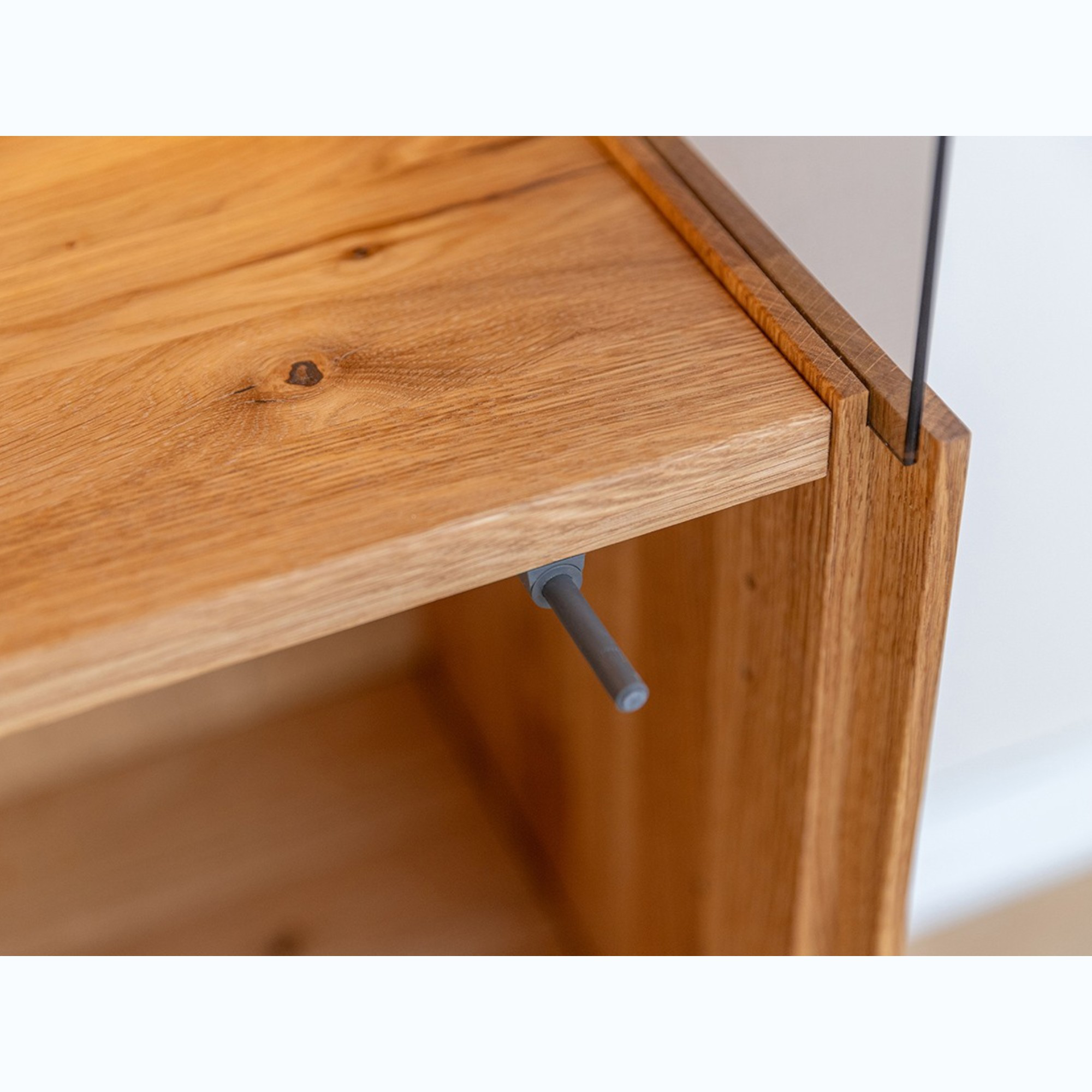 Vitrine Collodi 43x205cm, Material: Massivholz Eiche