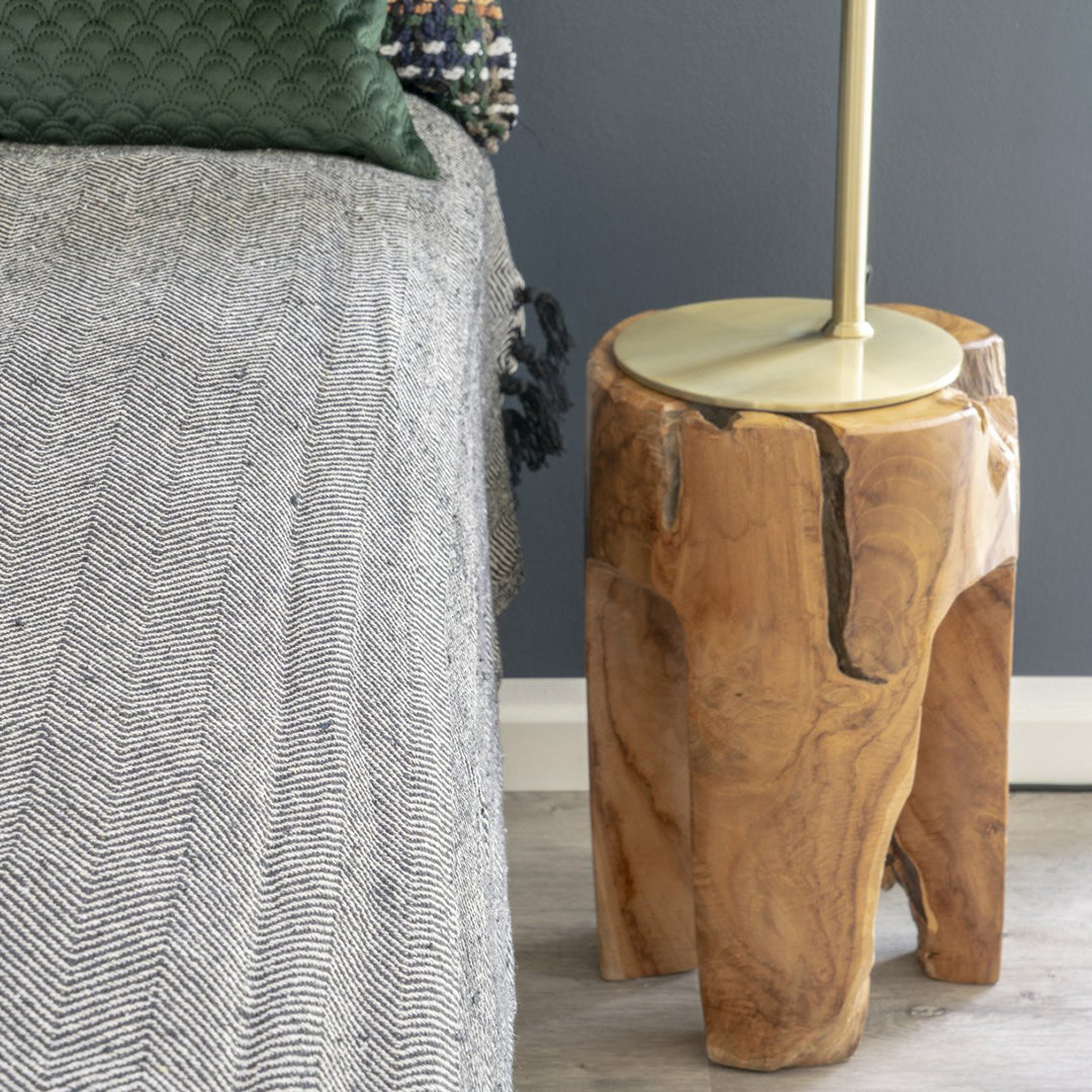 Rose Beistelltisch, Material: Teak