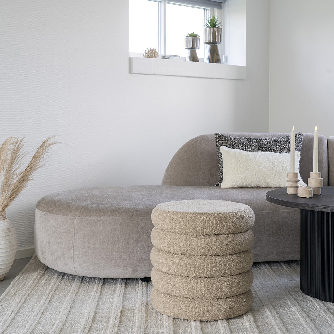 Brooklyn Hocker, Material: Bouclé