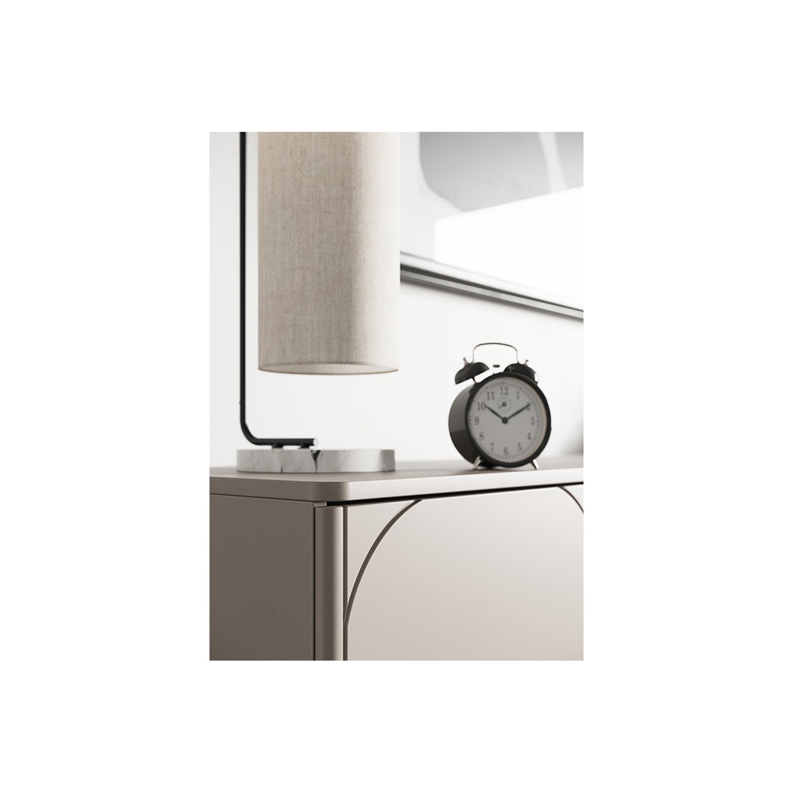 Sonatia Kommode 200cm, 4 Türen und 1 Schublade, Material: MDF