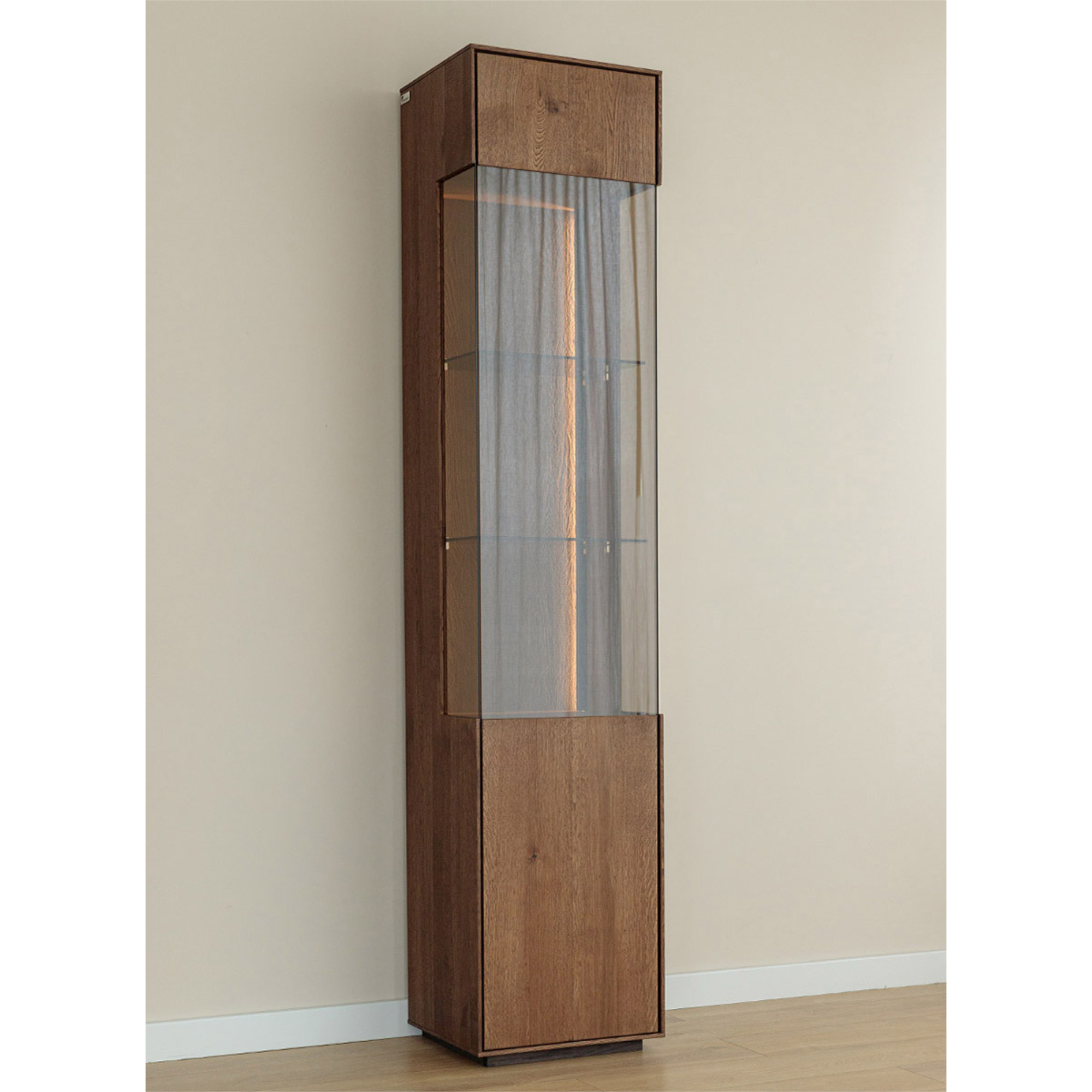 Vitrine Collodi 43x205cm, Material: Massivholz Eiche
