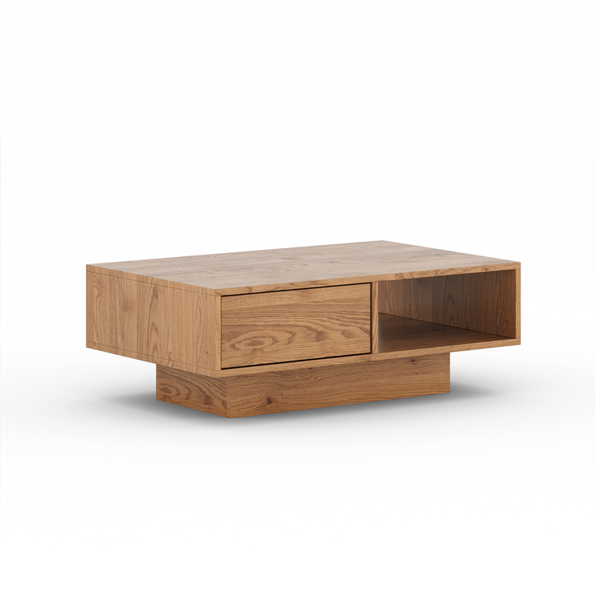 Couchtisch Collodi 110x70cm, Material: Massivholz Eiche