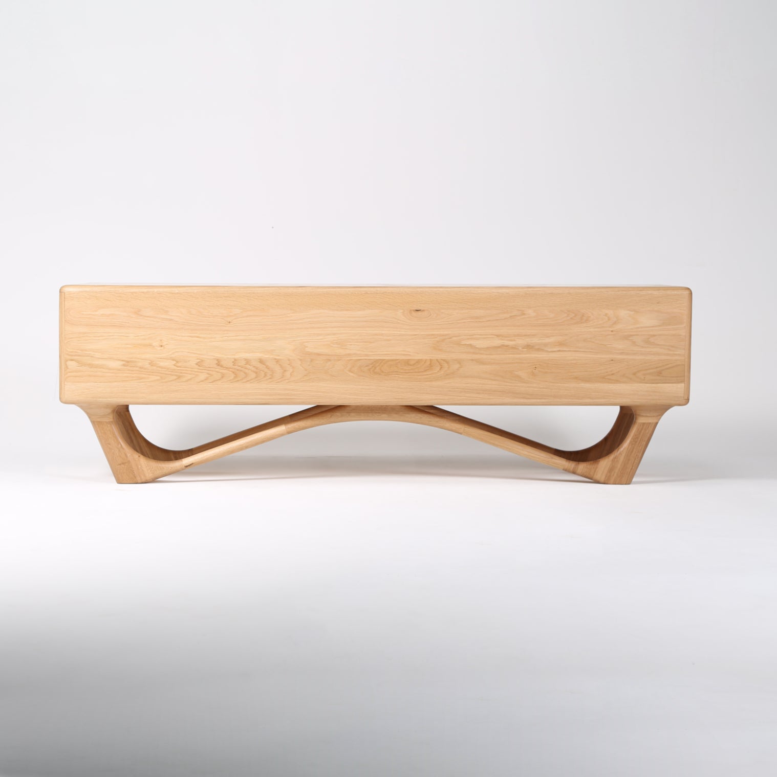 TV-Kommode Antoni 160x45 cm, Material: Massivholz Eiche