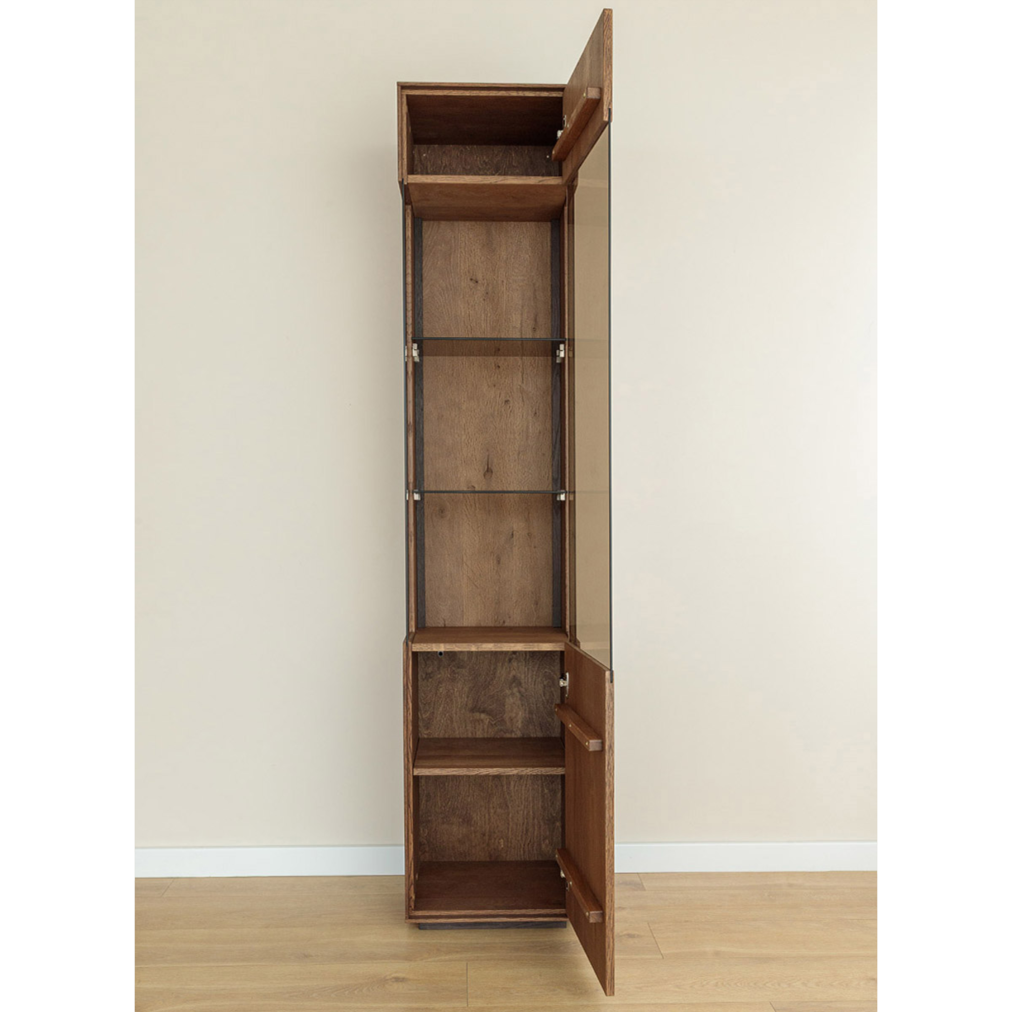 Vitrine Collodi 43x205cm, Material: Massivholz Eiche