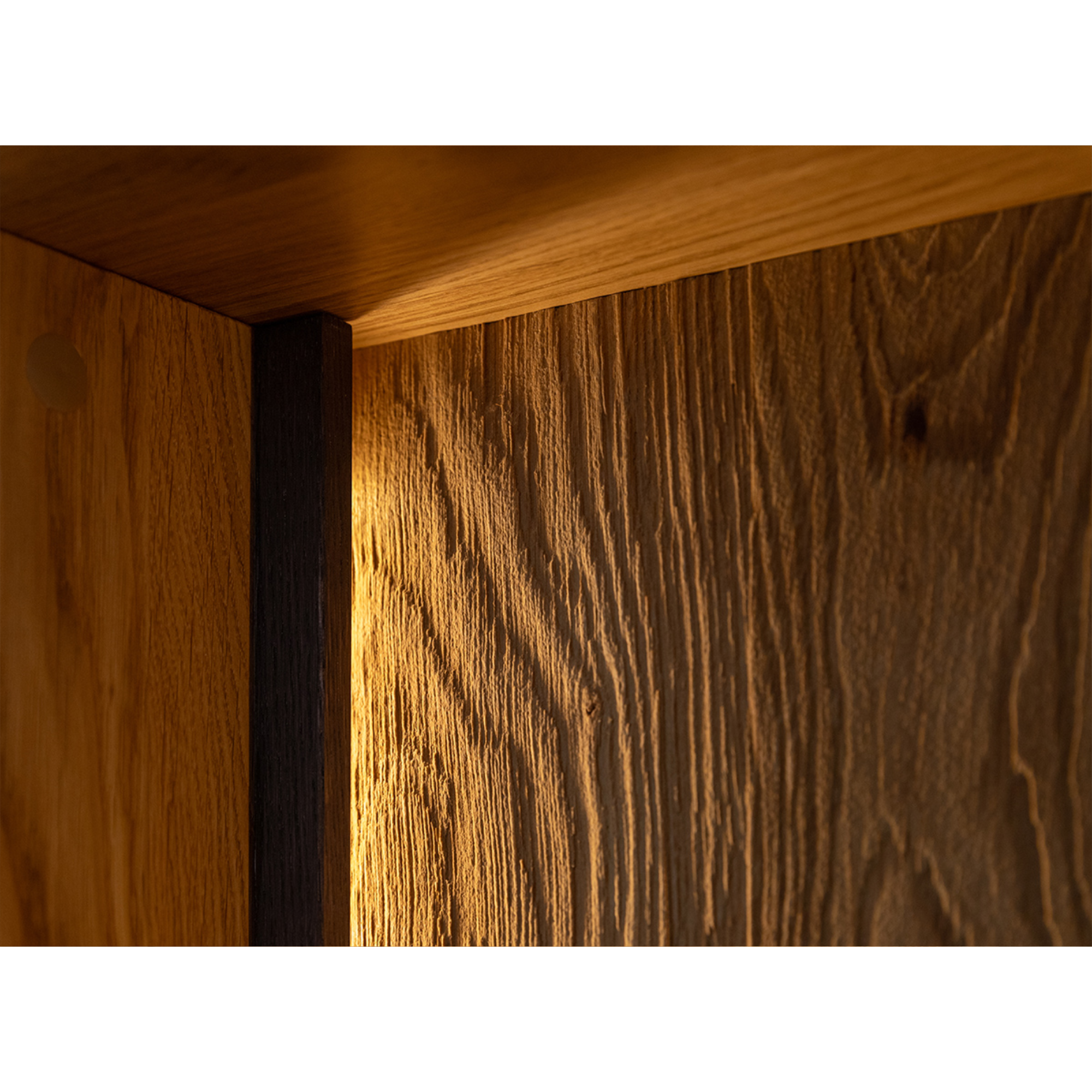 Vitrine Collodi 85x140cm, Material: Massivholz Eiche