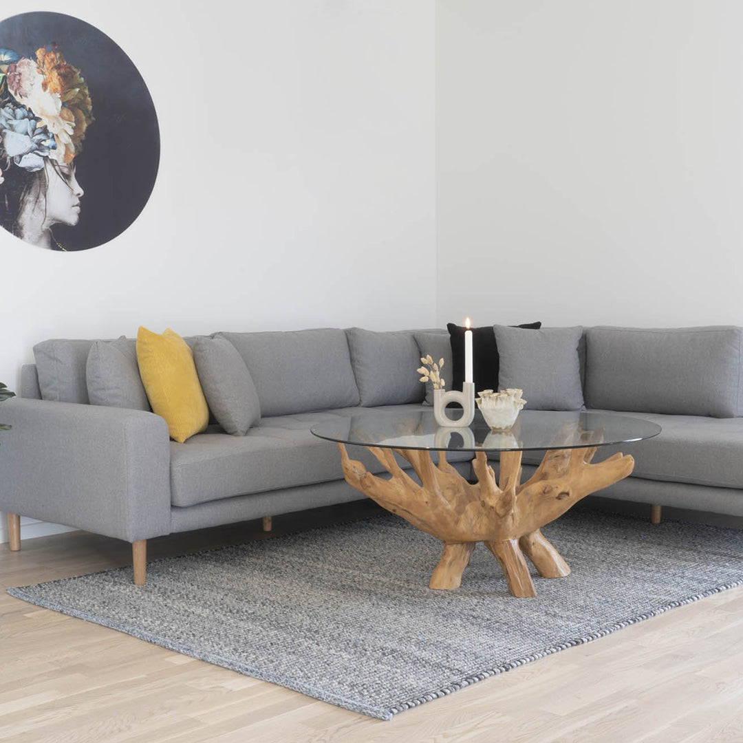 Amazonas Couchtisch, Material: Teakholz