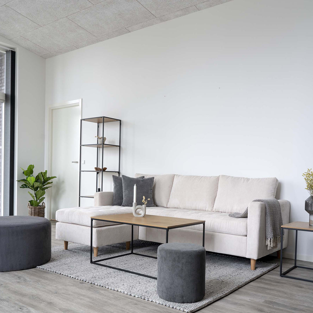 Vita Couchtisch, Material: Spanplatte/Stahl